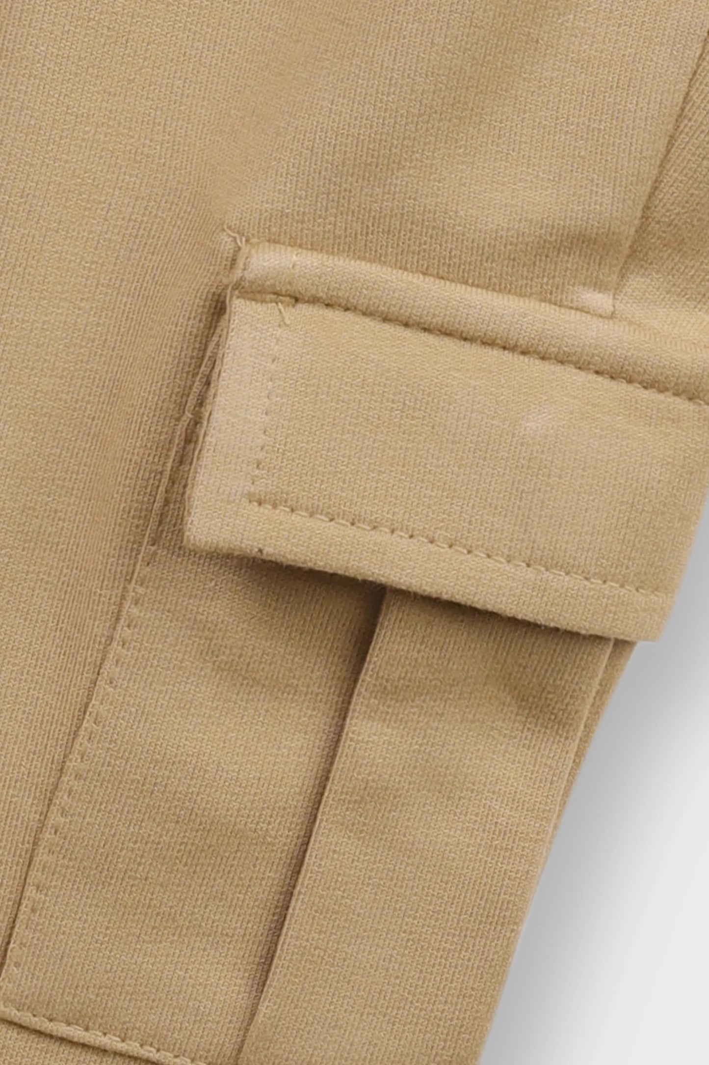 Girls Sandy Beige Bell Bottom Trousers