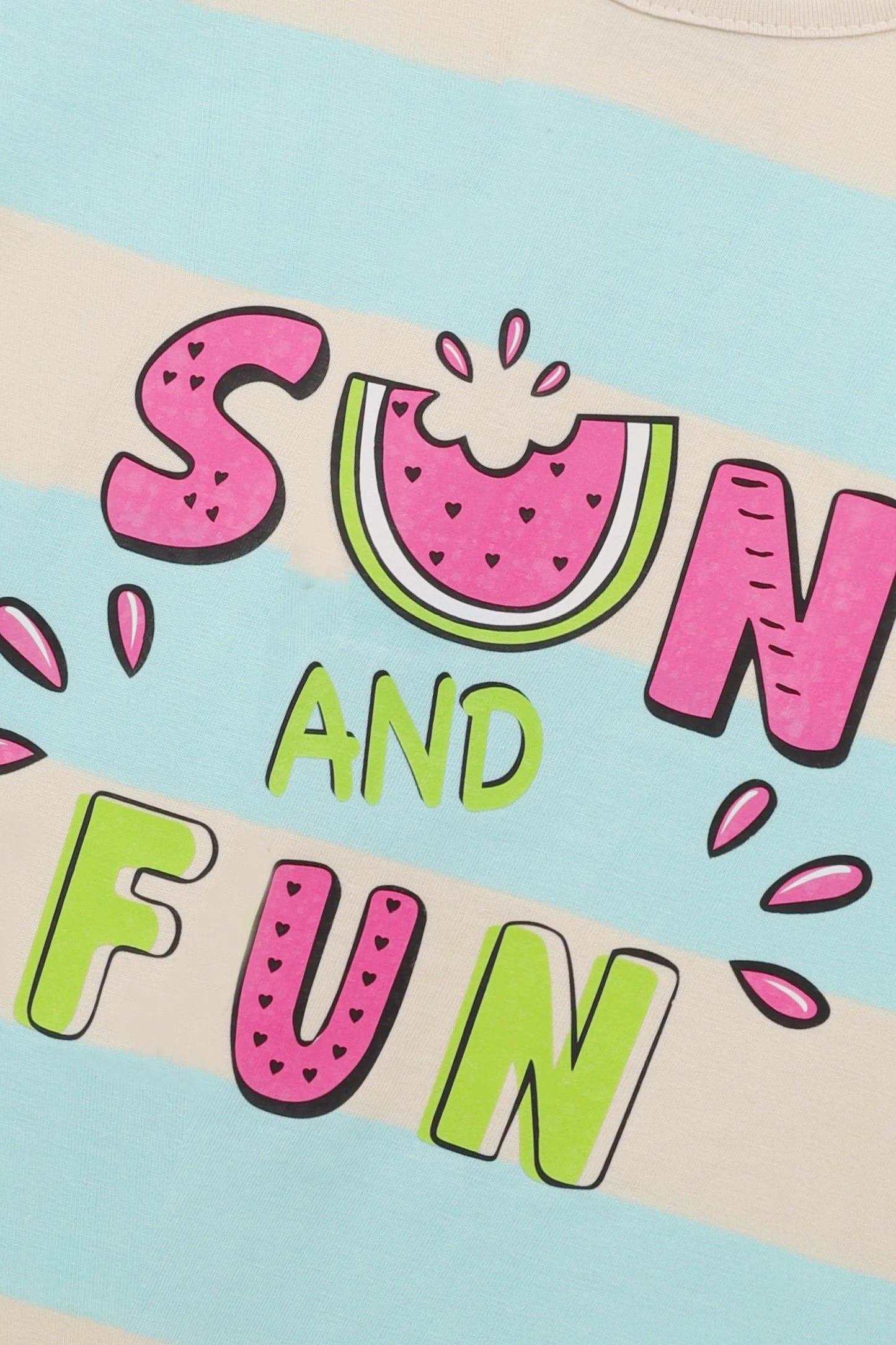 Girls Fun & Sun Raglan Tee