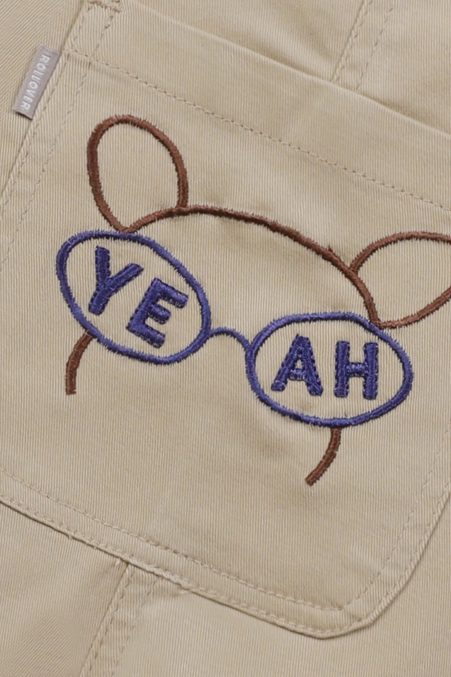 Boys Playful Beige Dungaree Set