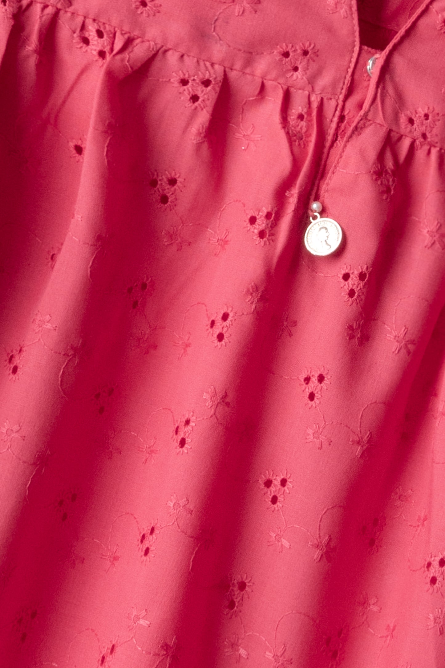 Pink Charm Frilled Cotton Top