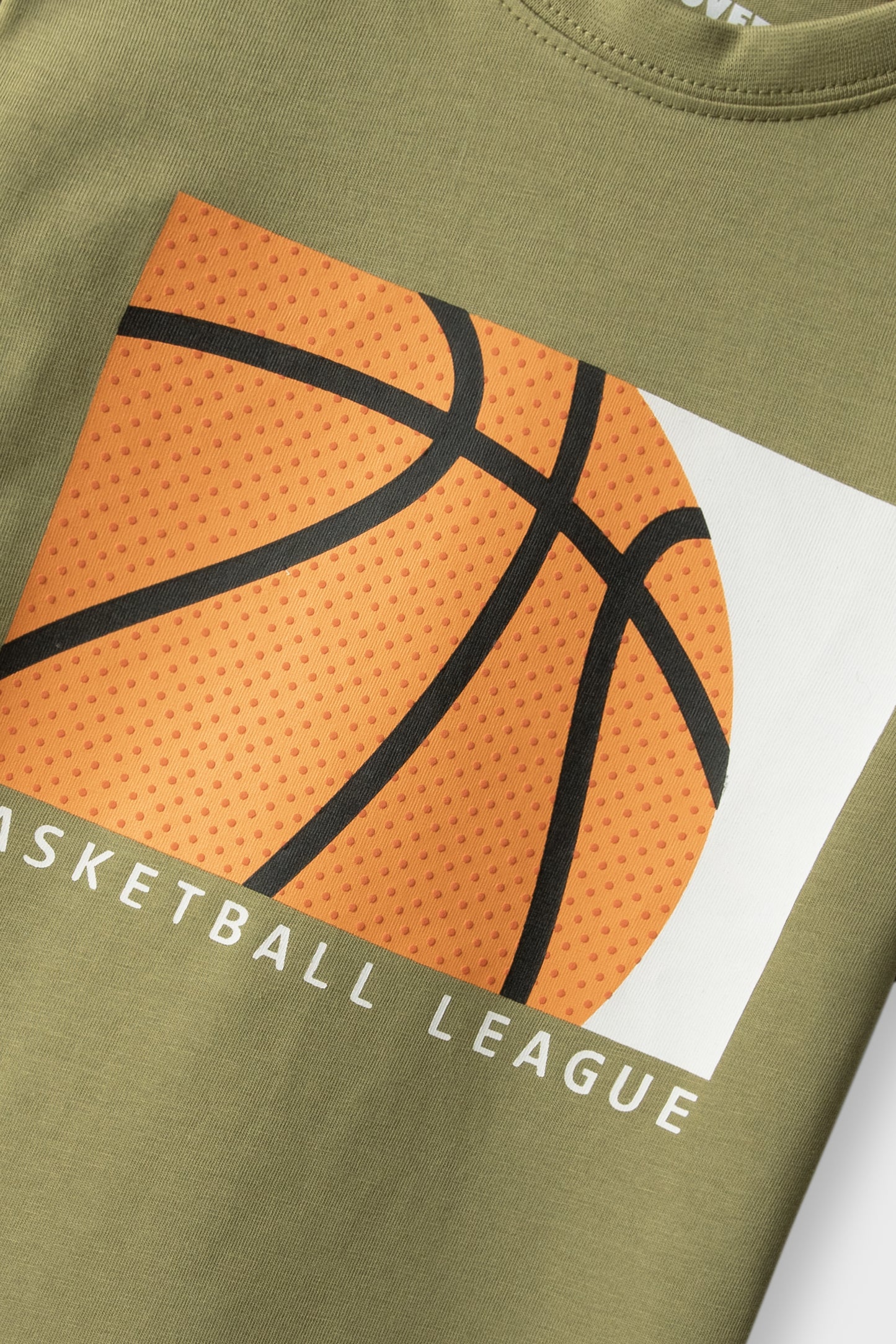 Boys Olive Slam Graphic Tee