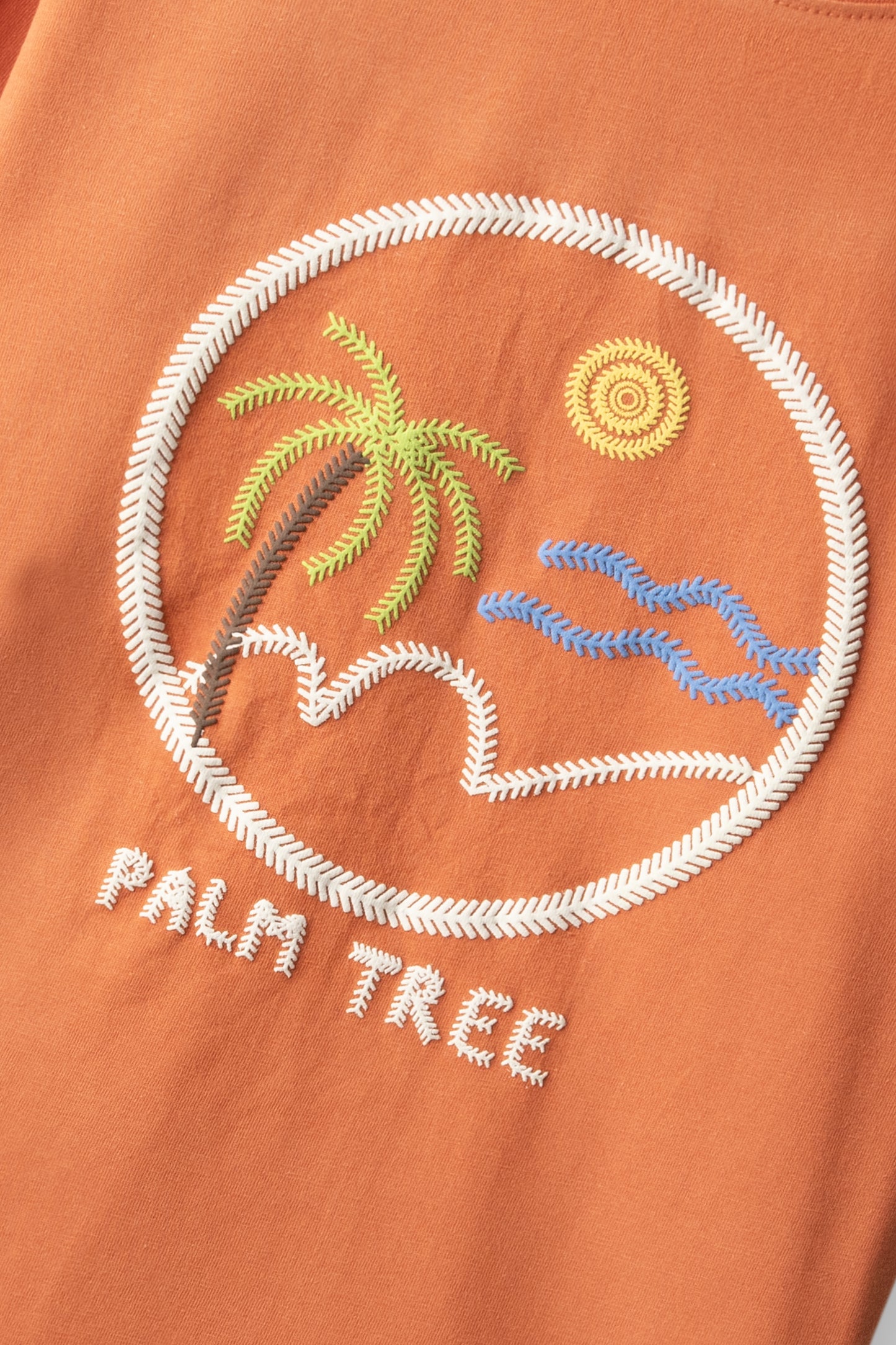 Boys Rust Coast Palm Tee