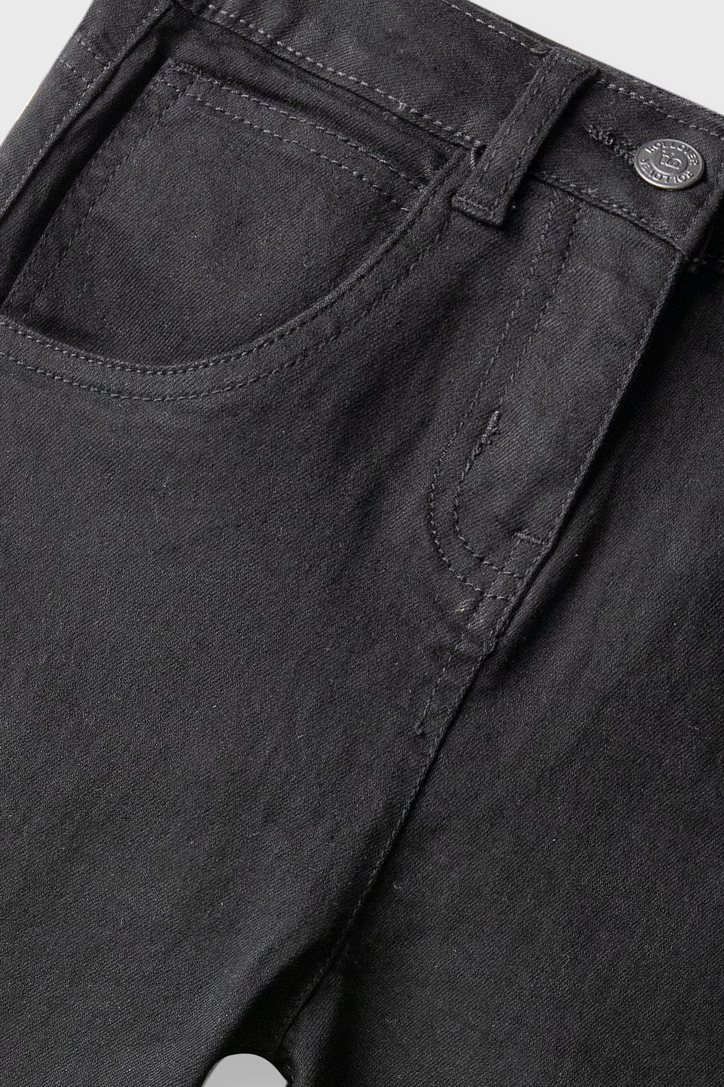 Girls Black Balloon Fit Denim Jeans