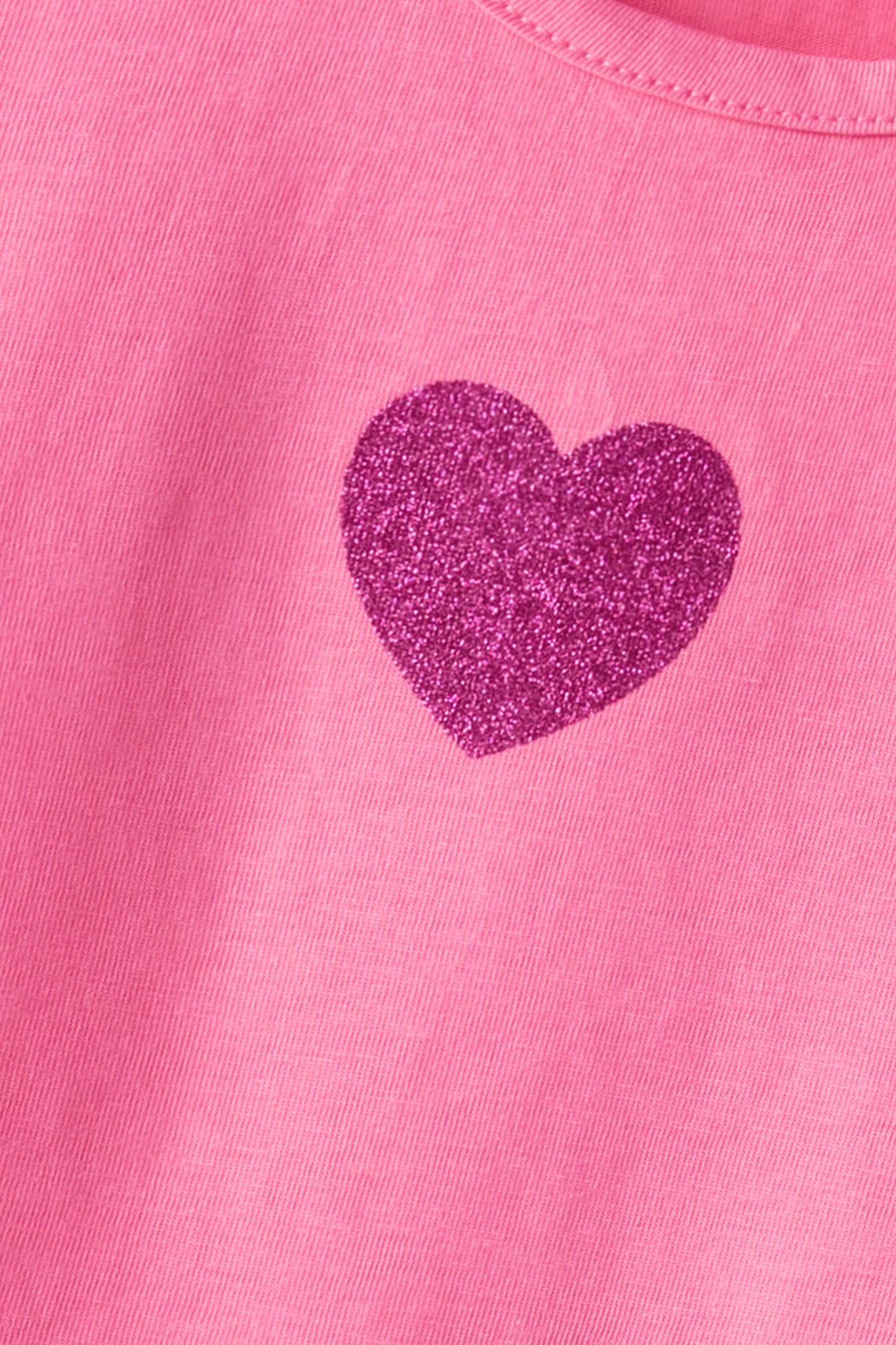 Girl Pink Heart Glow Tee