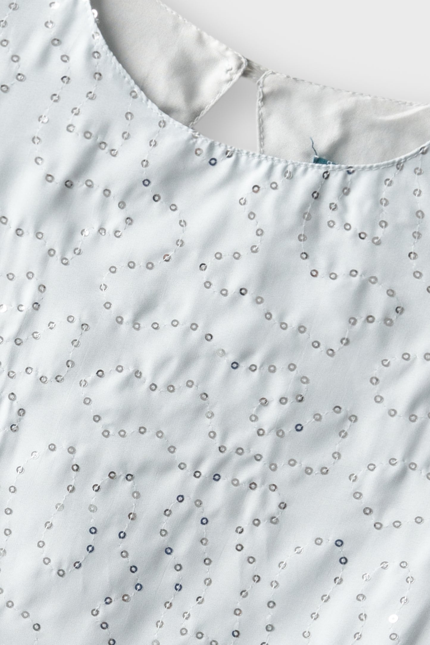 Silver Mint Sparkle Kurta Set - 3pc