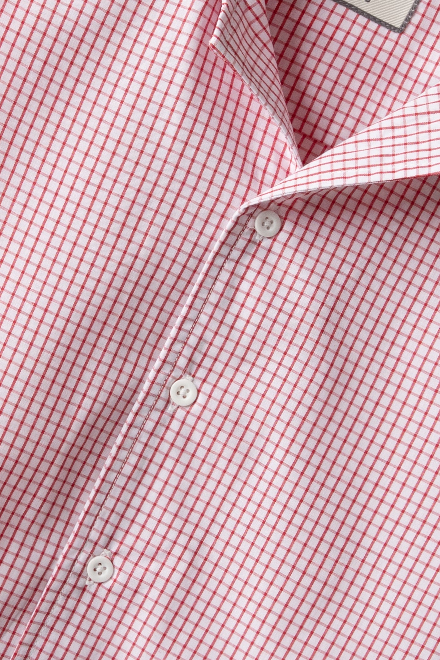 Boys Smart Red Checkered Shirt