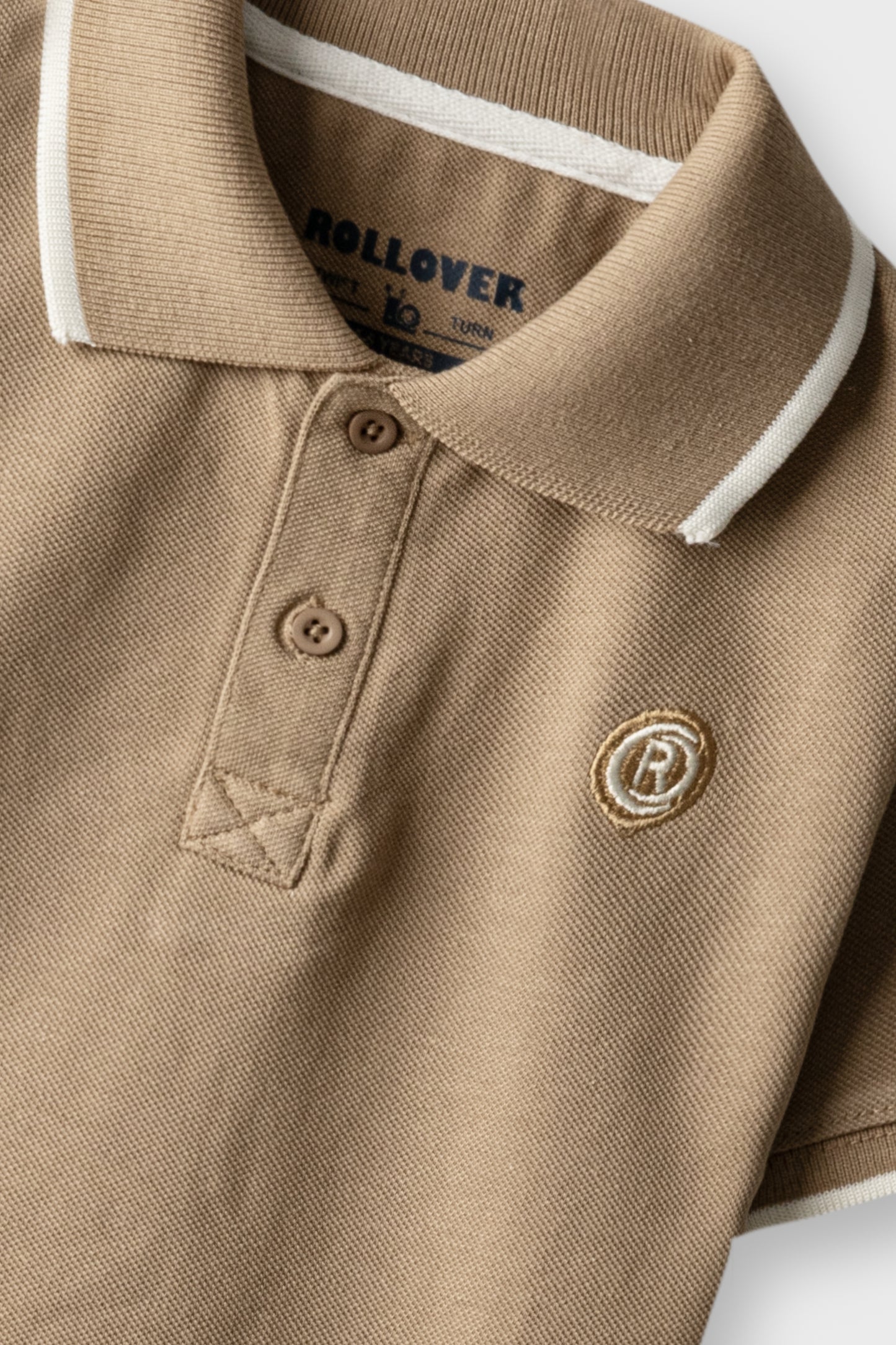 Boys Classic Dark Beige Polo Shirt