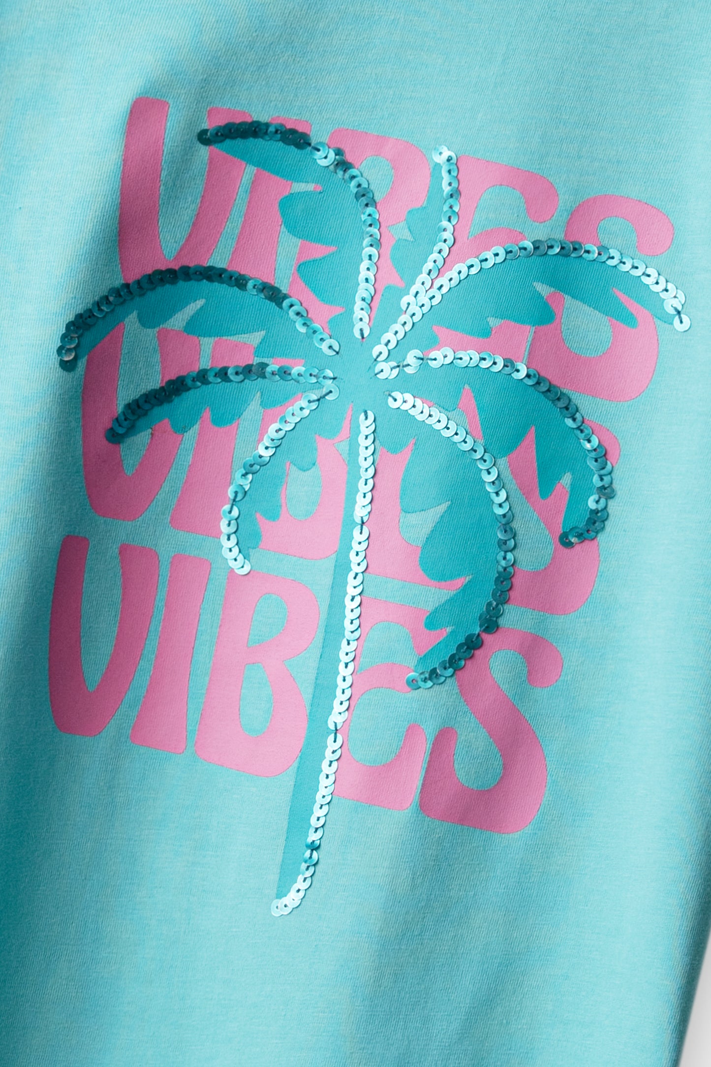 Girls Relaxed Turquoise Jersey Tee