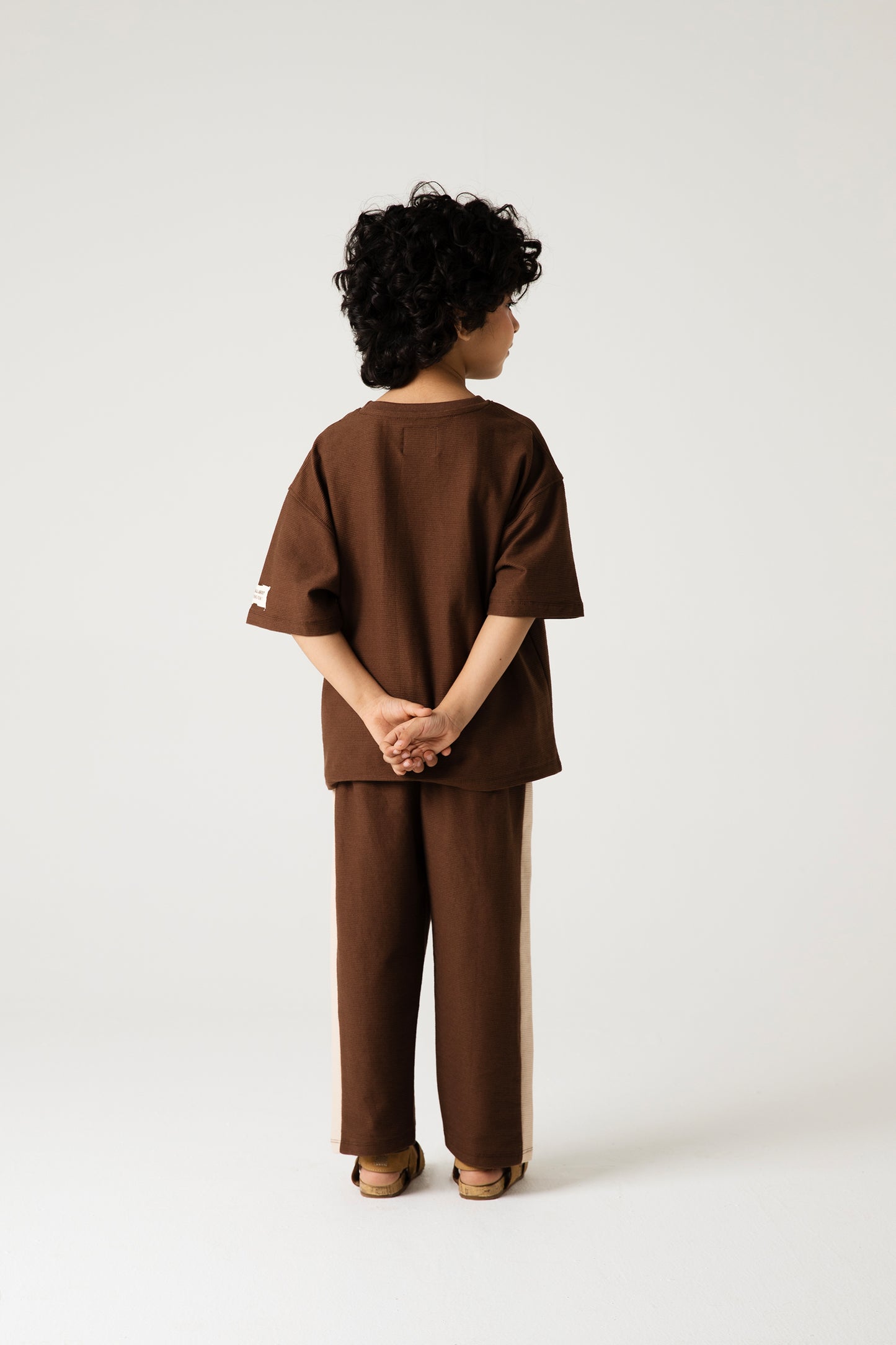 Brown & Beige Relaxed Co-ord Set