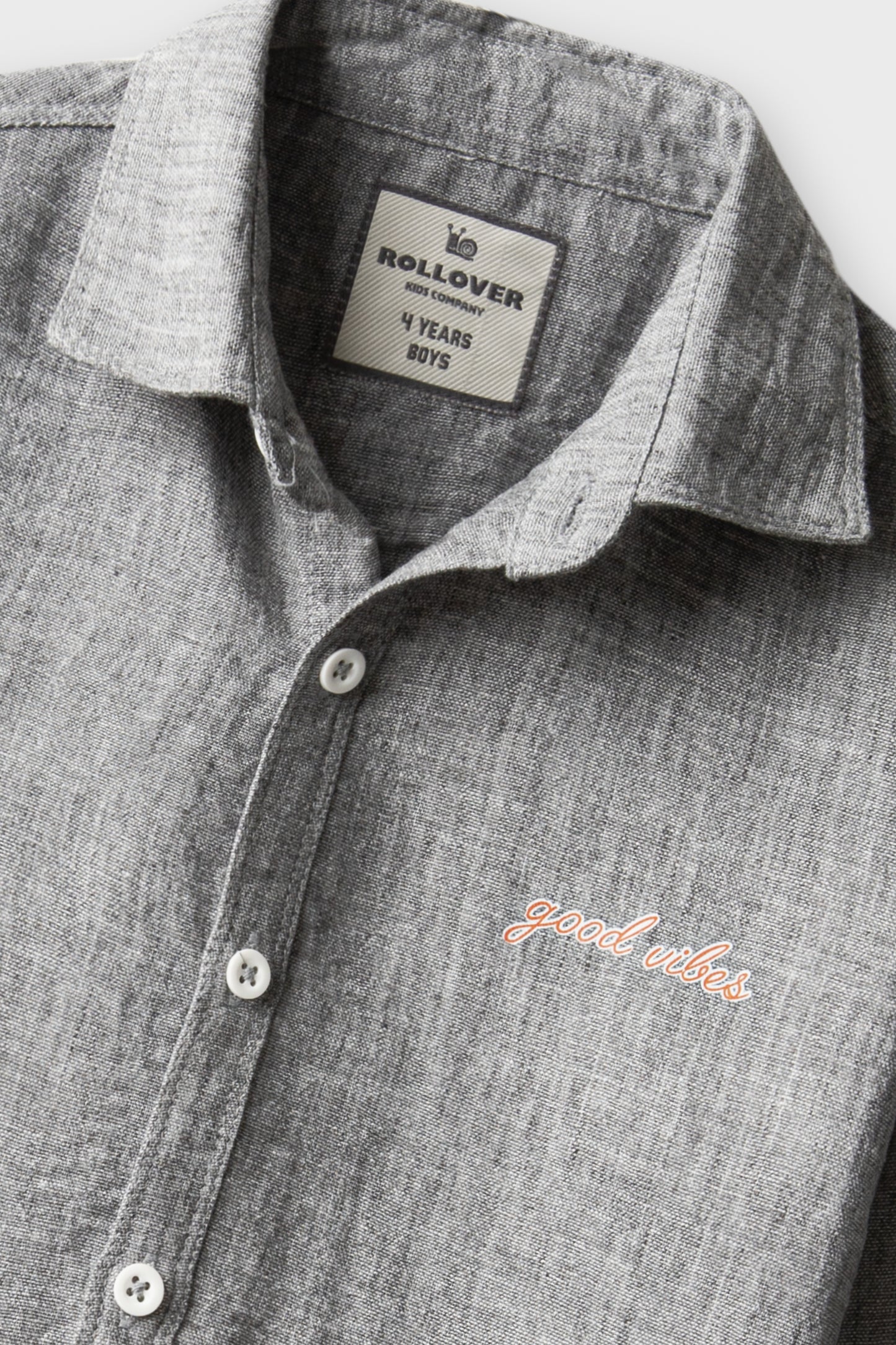 Grey Chambray Casual Shirt