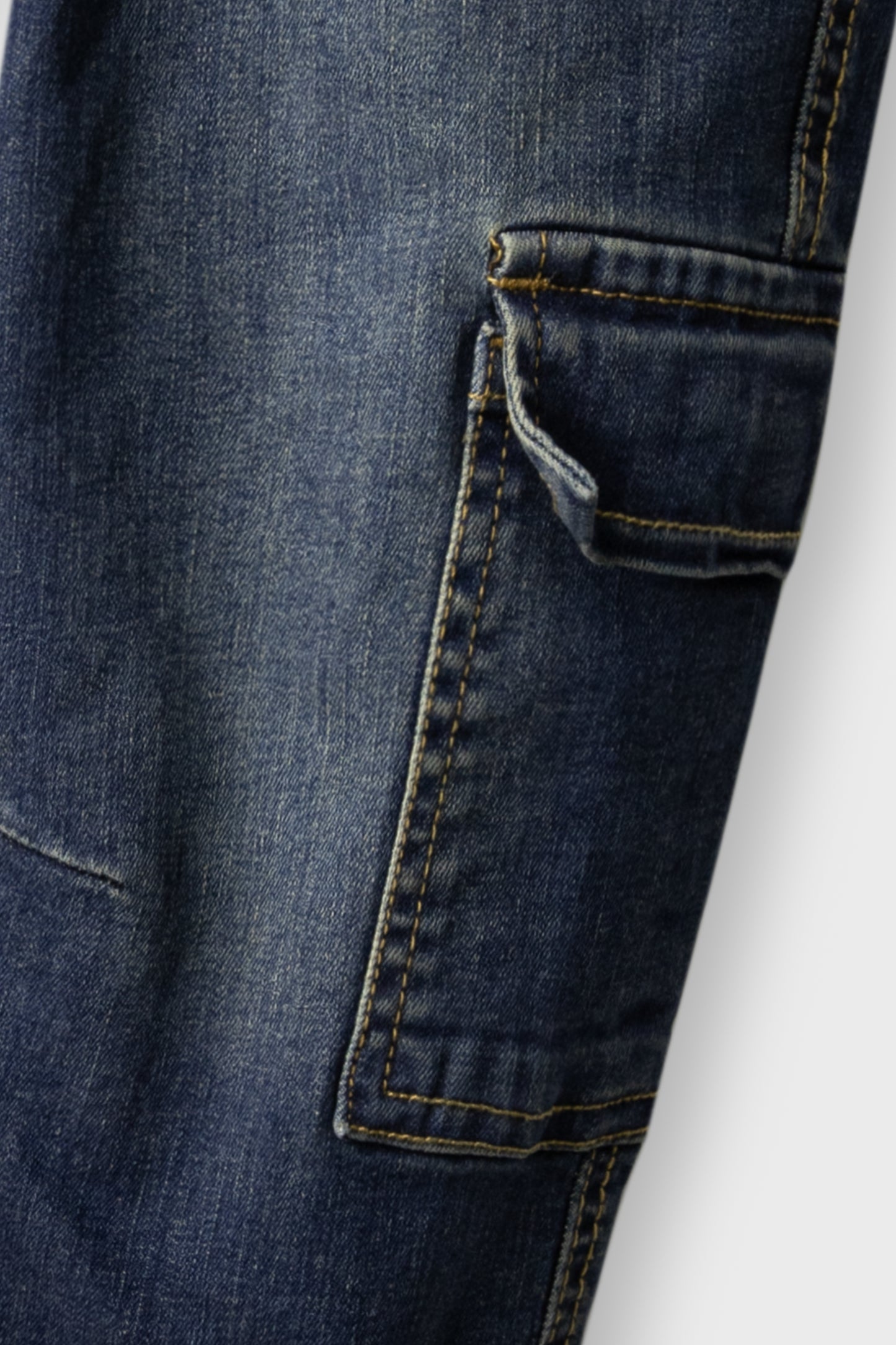 Boys Blue Cargo Jogger Jeans