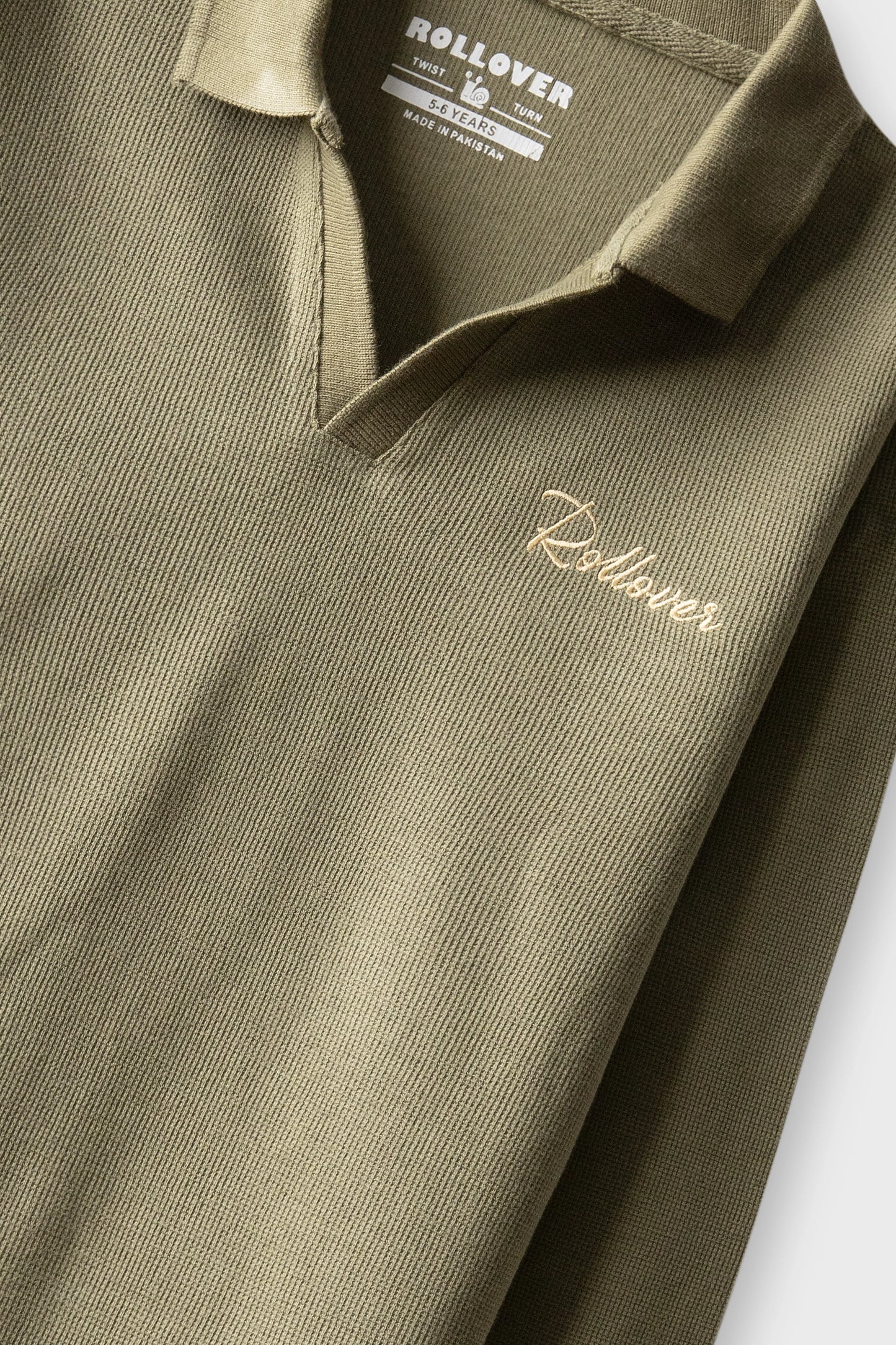 Boys Signature Olive Waffle Co-ord Set