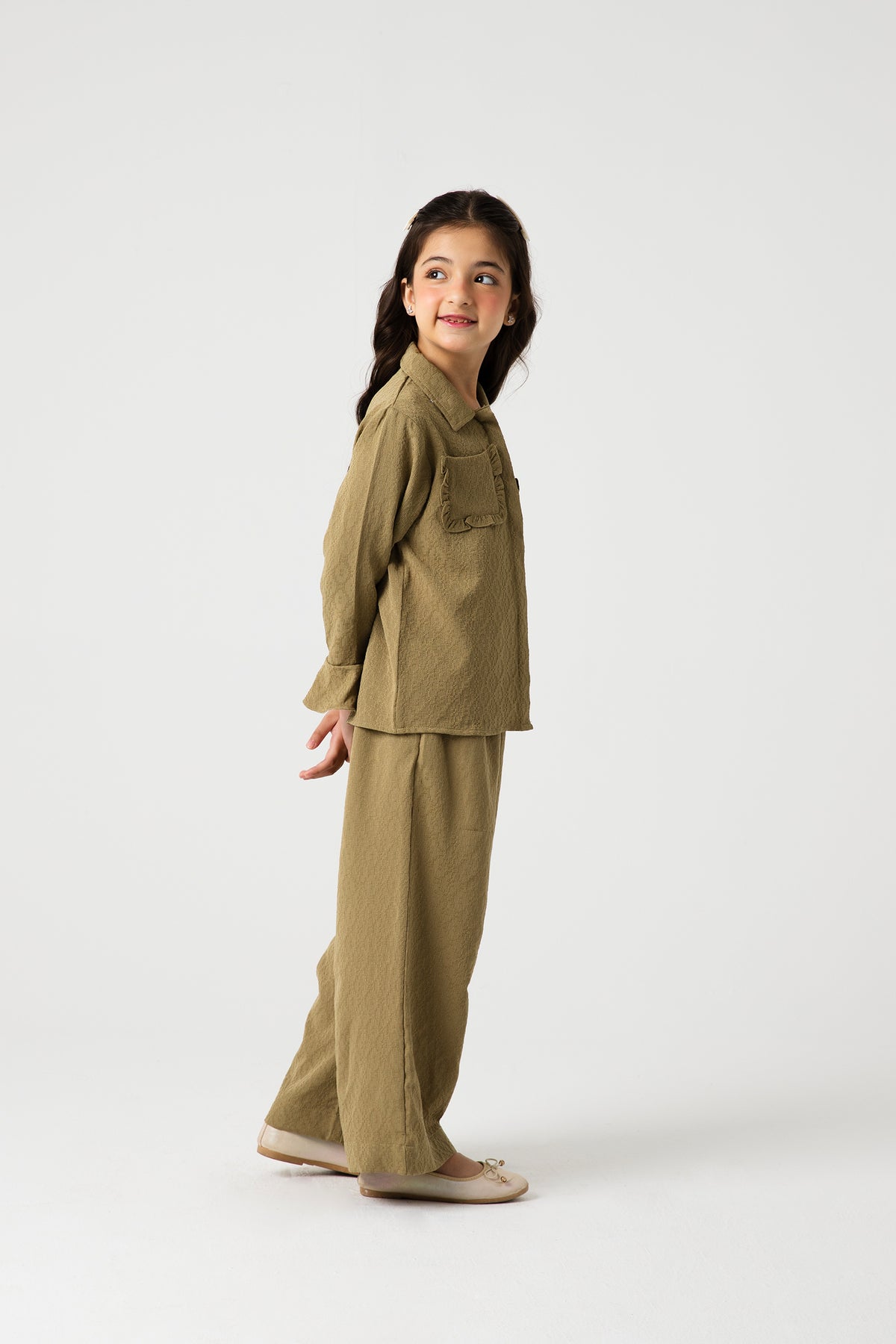 Girls Chic Pista Jacquard Co-ord Set