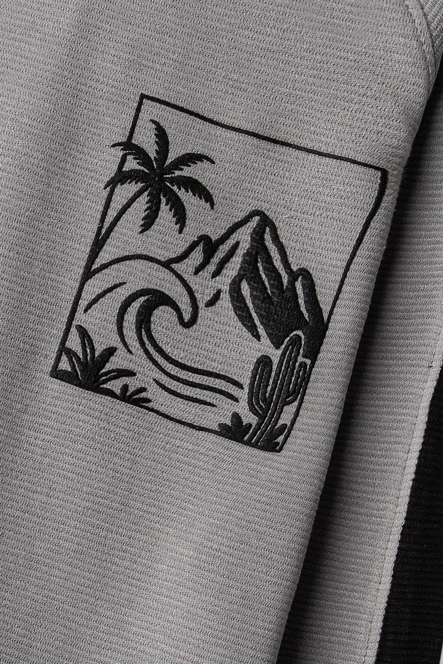Boys Shadow Grey Raglan Tee