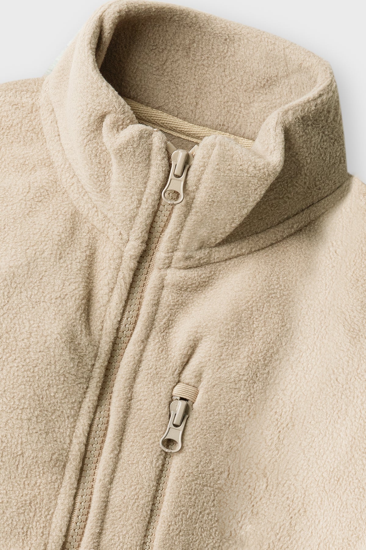 Girls Beige Heritage Fleece Jacket