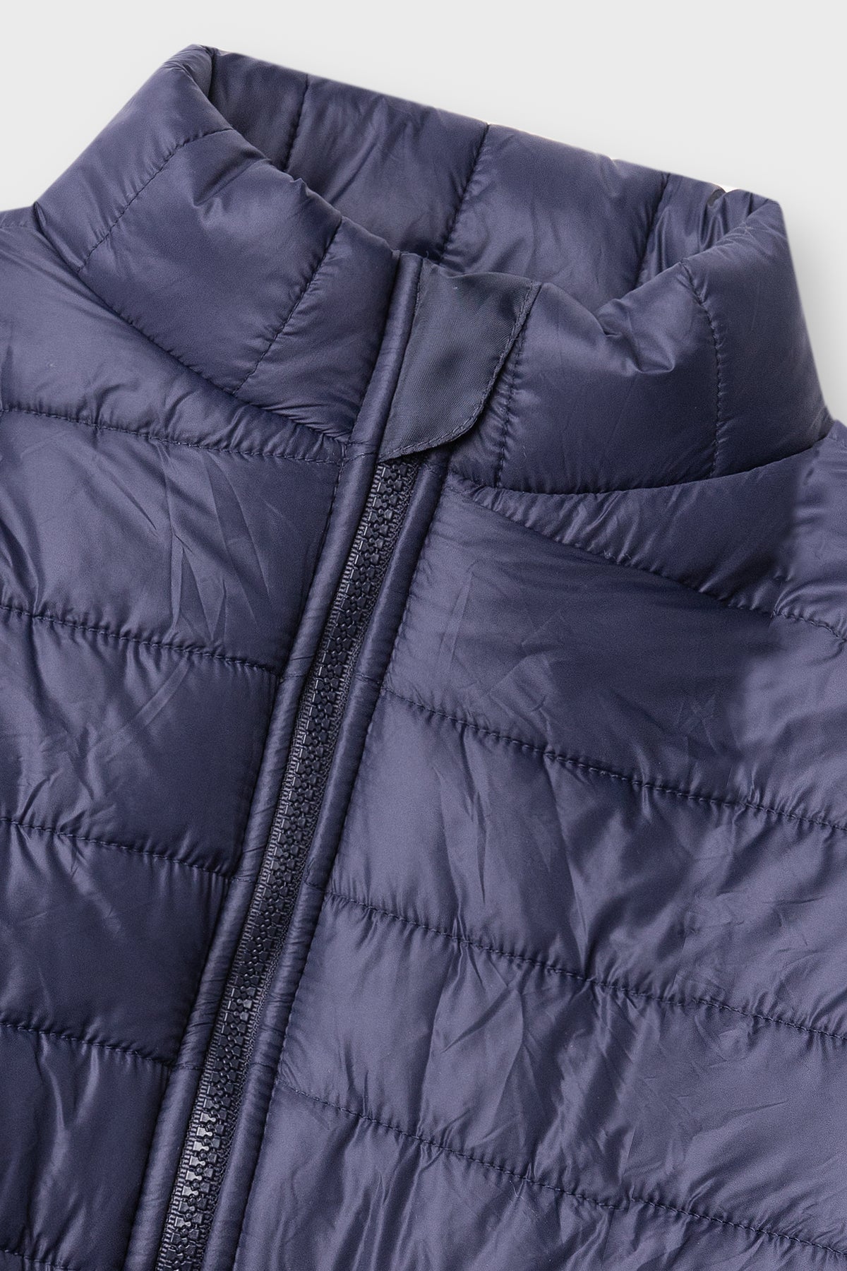 Boys Navy Quilted Bubble Jacket