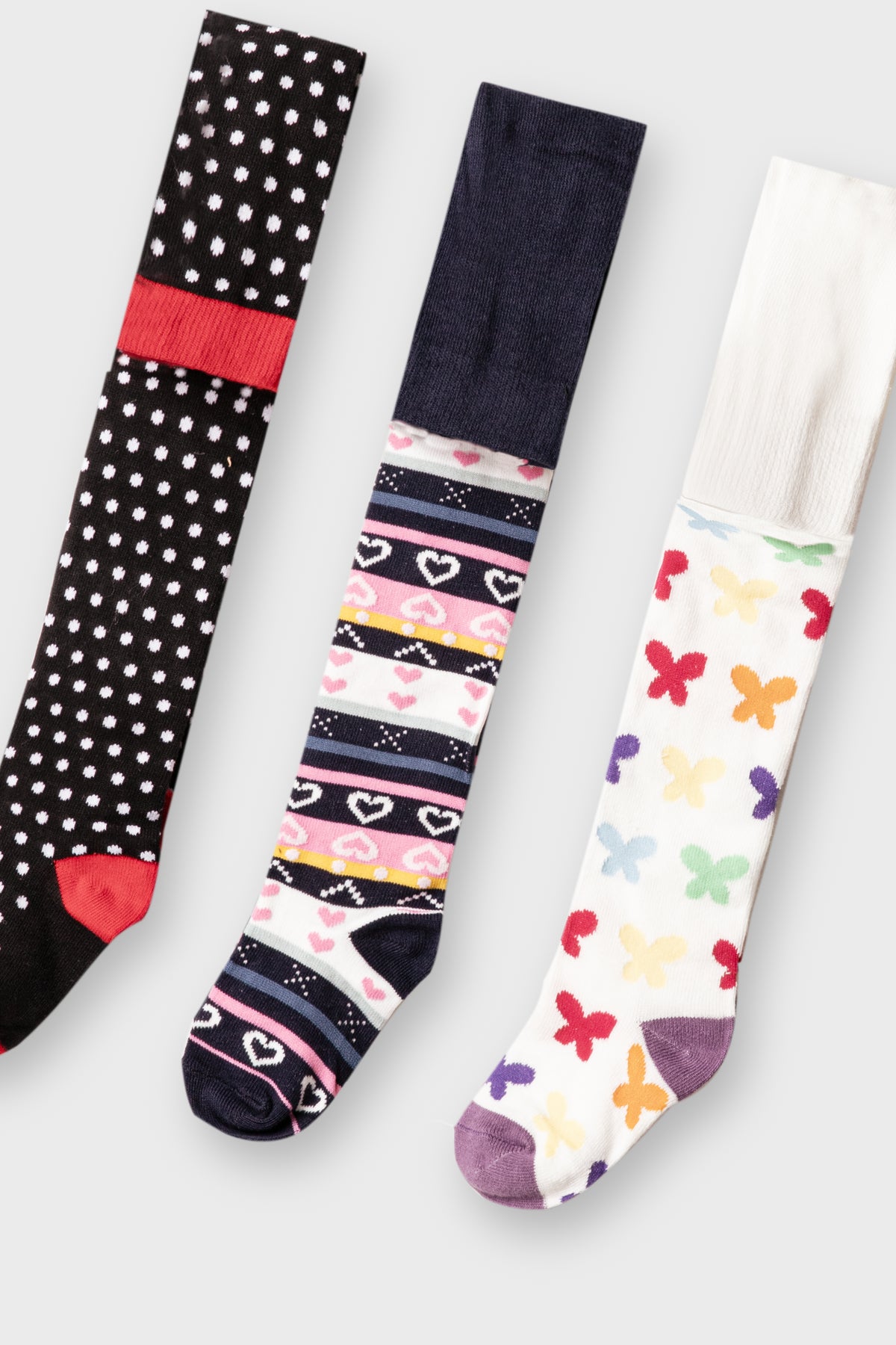 Playful Pattern Cotton Leggings – Pack of 3