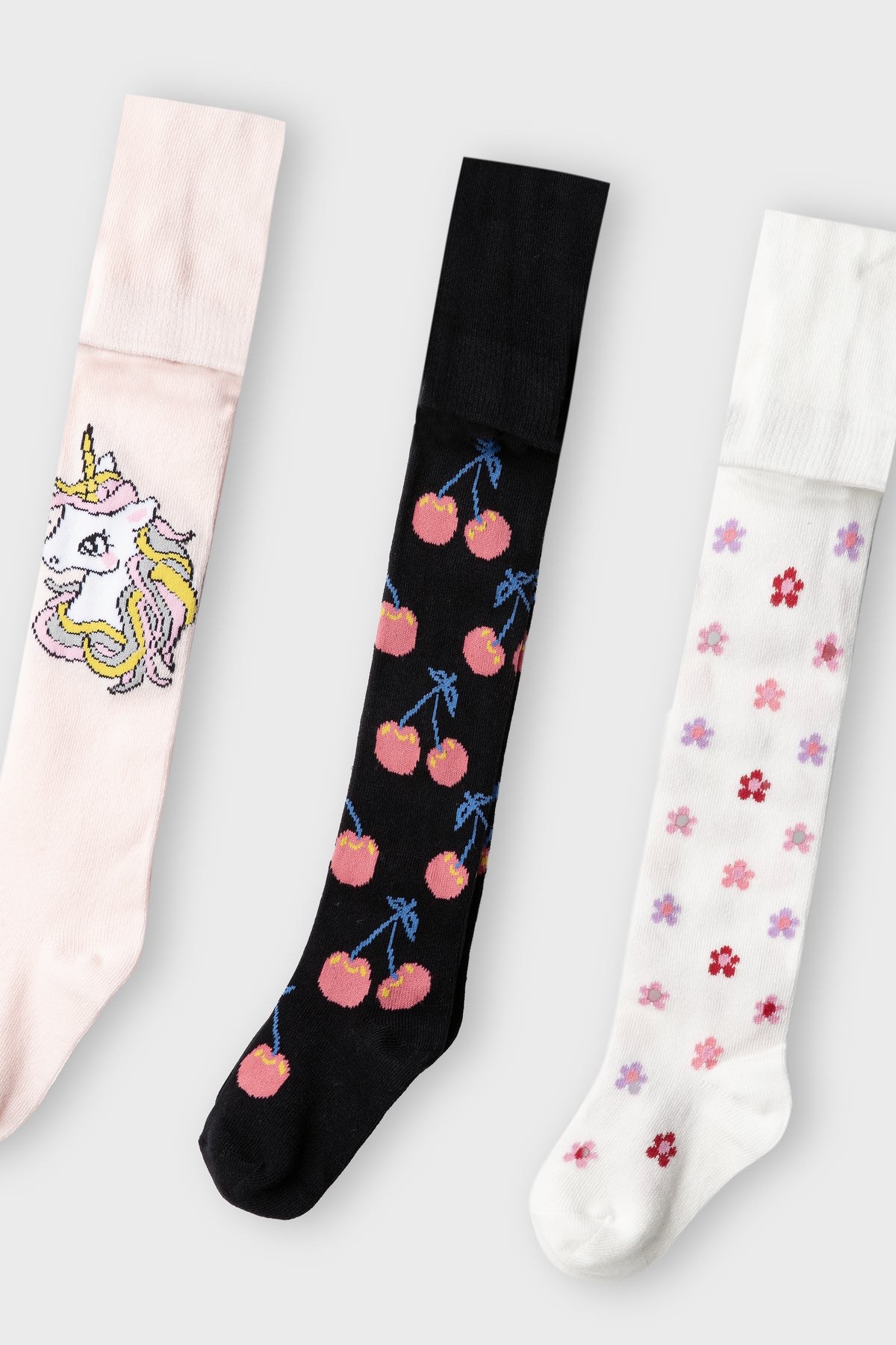 Petal Printed Cotton Leggings – Pack of 3