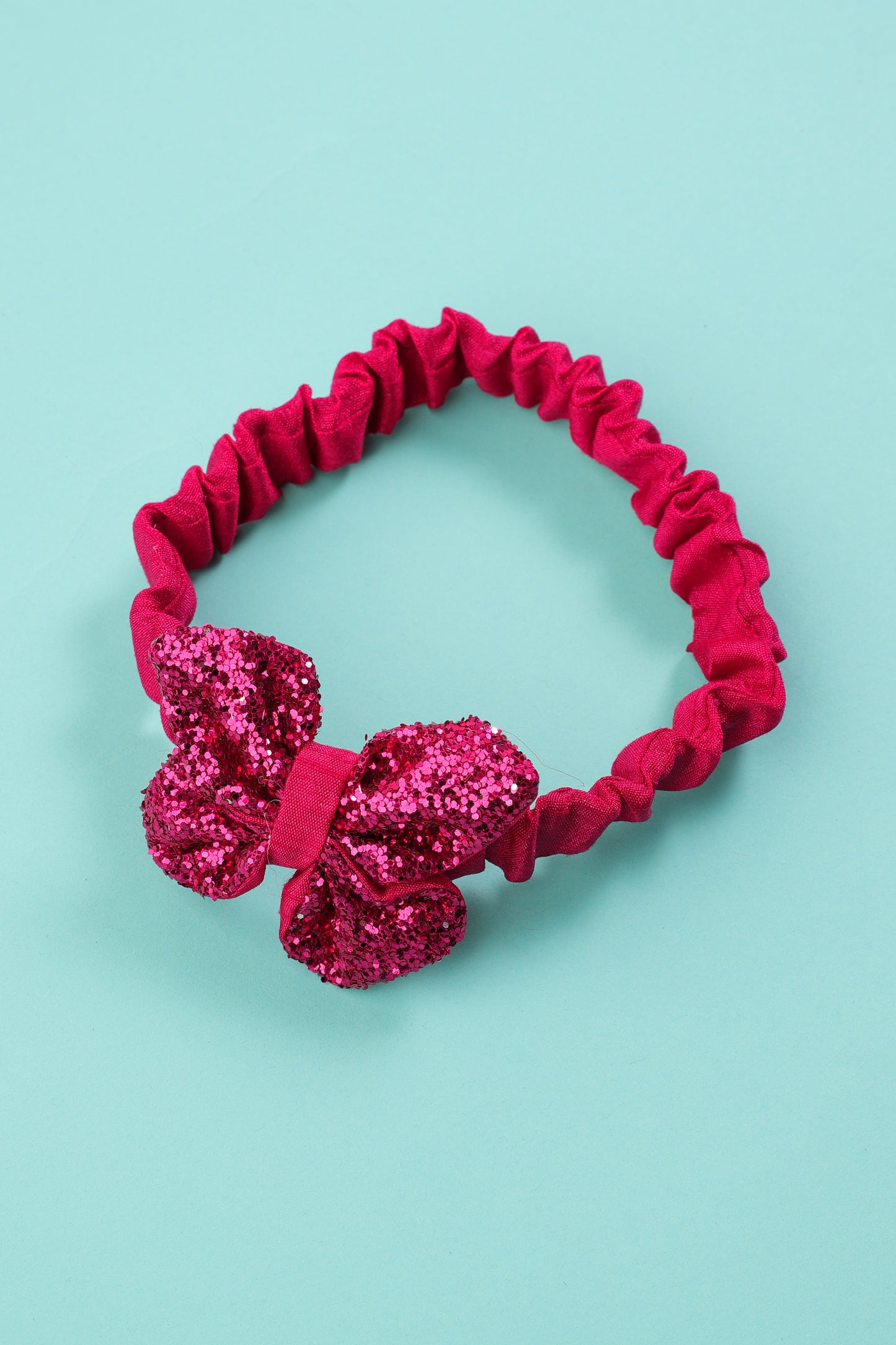 Pink Sequence Bow Headband