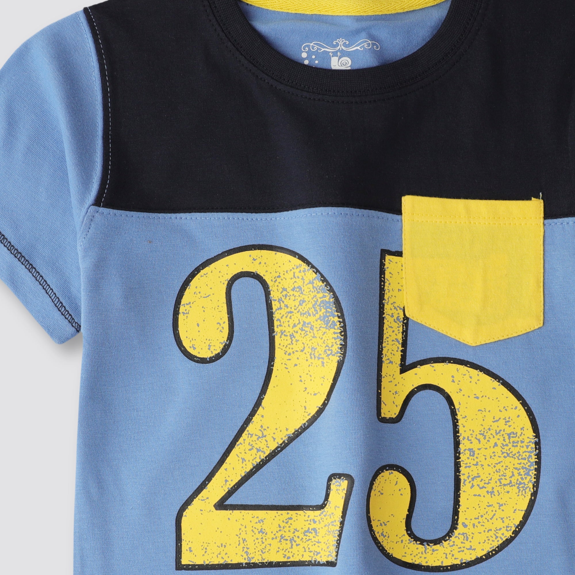 Boys Number 25 Panelled T-shirt