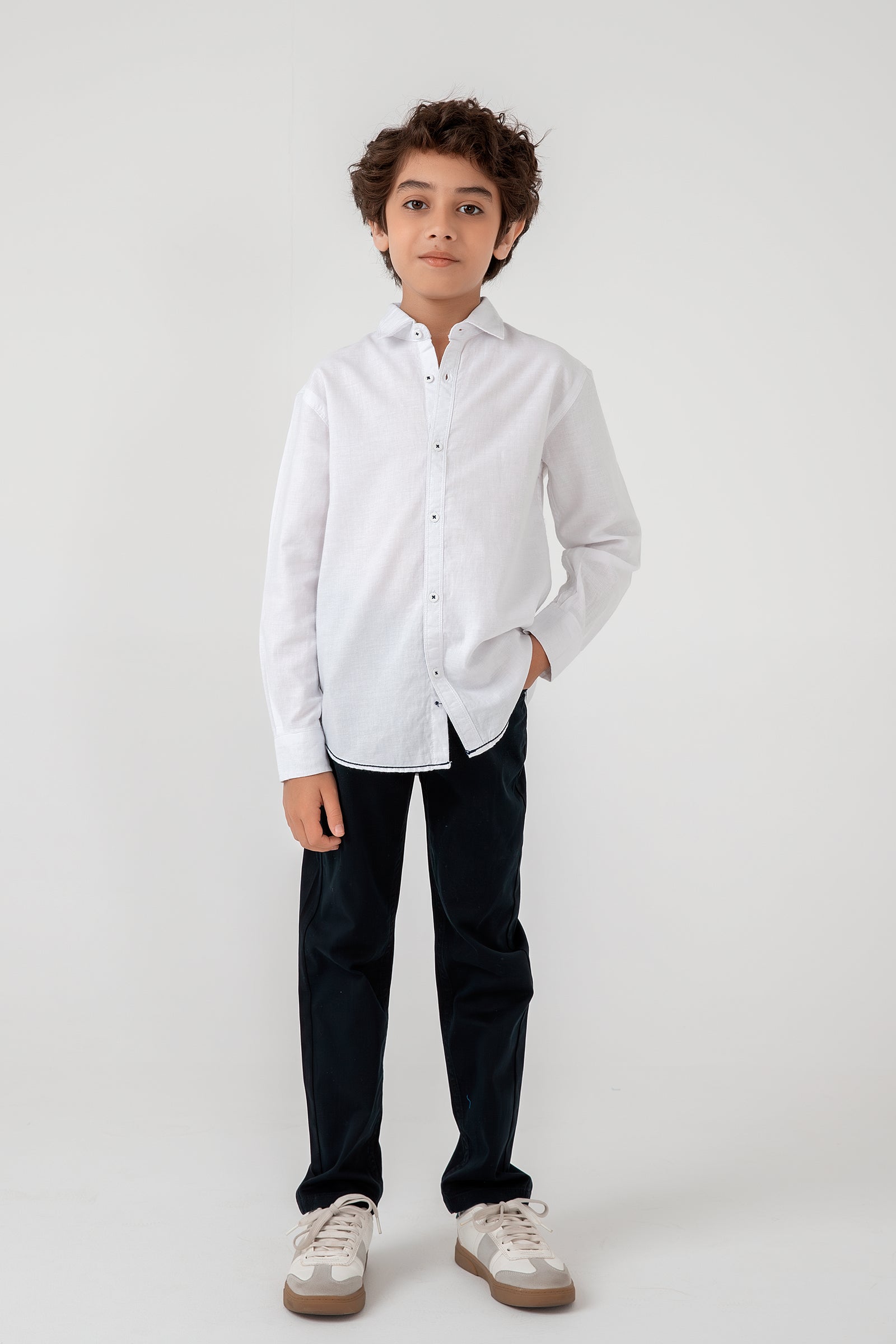 Timeless White Casual Shirt