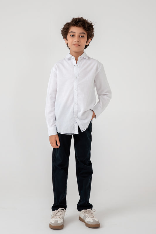 Timeless White Casual Shirt