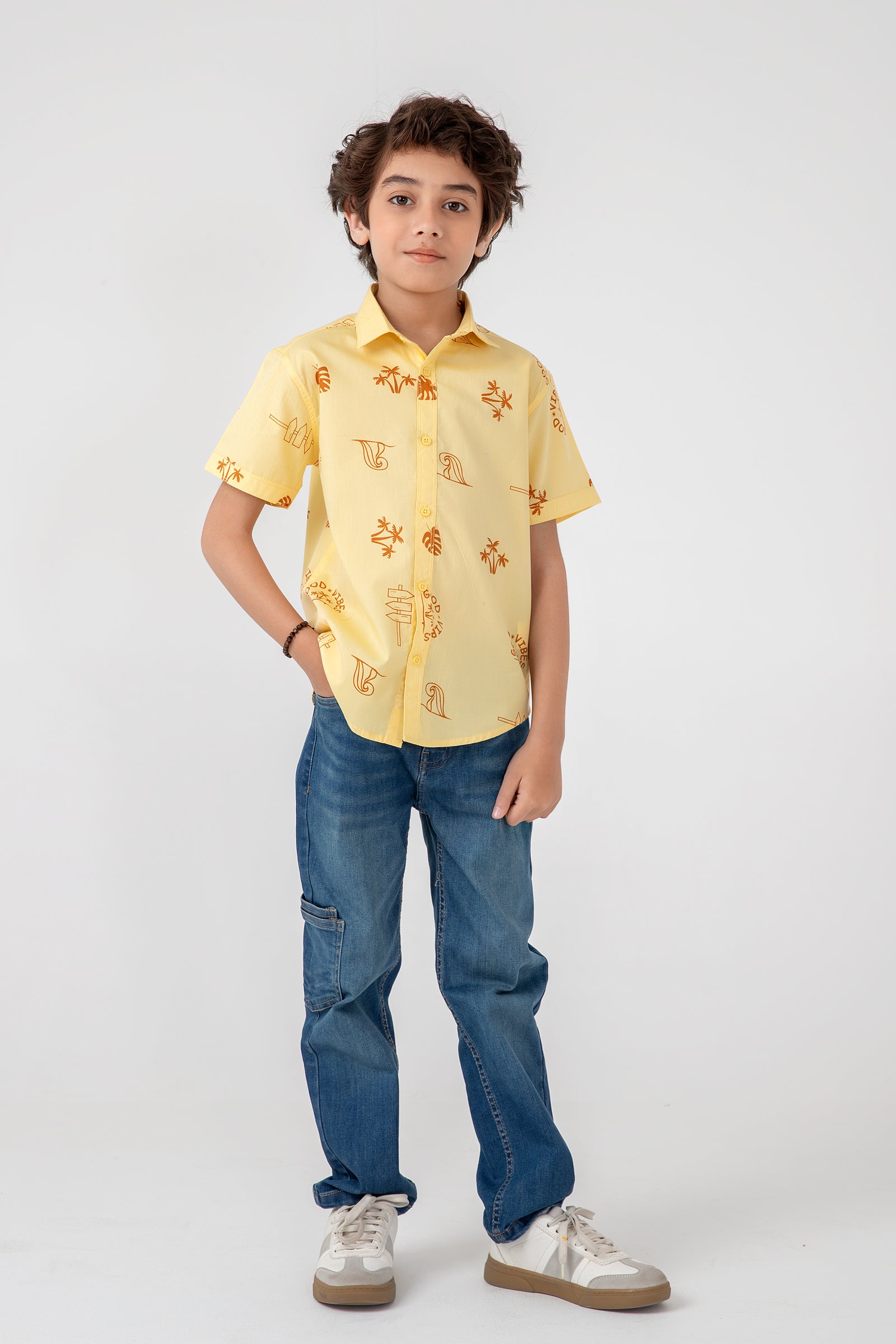 Boys Tropical Breeze Cotton Shirt