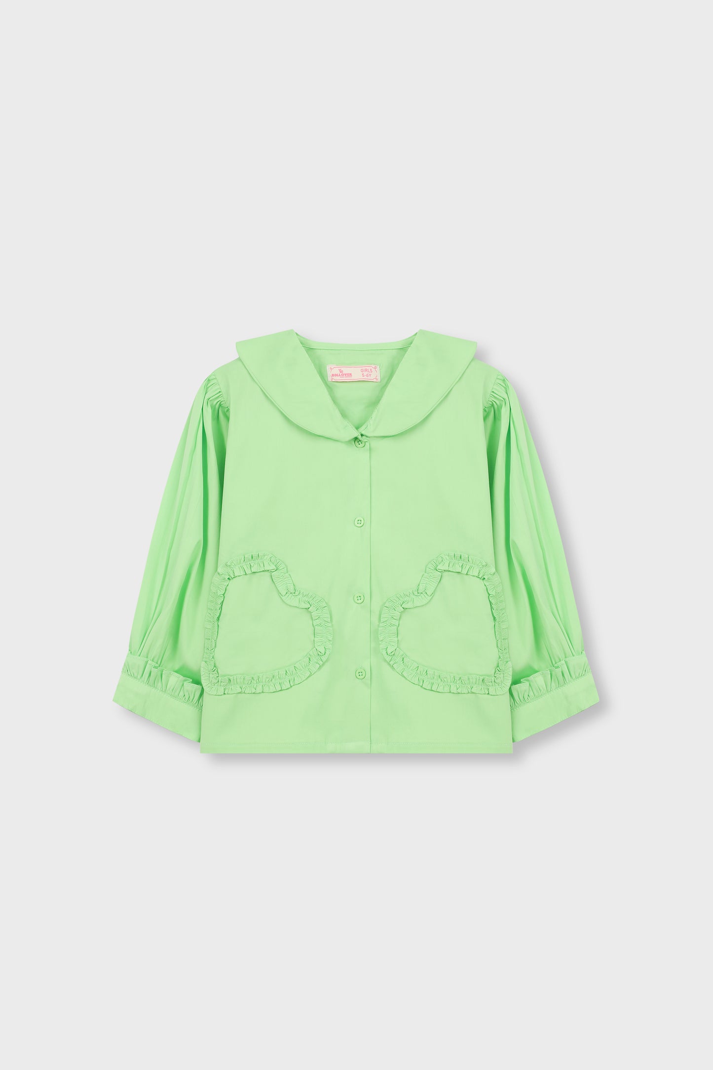 Lime Glow Collar Top