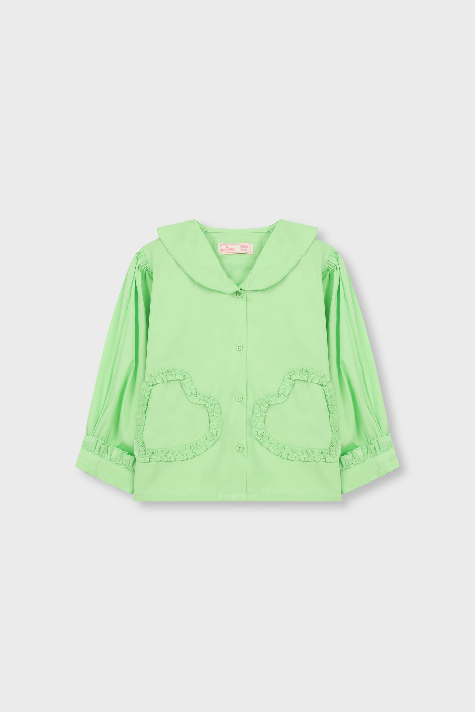 Lime Glow Collar Top