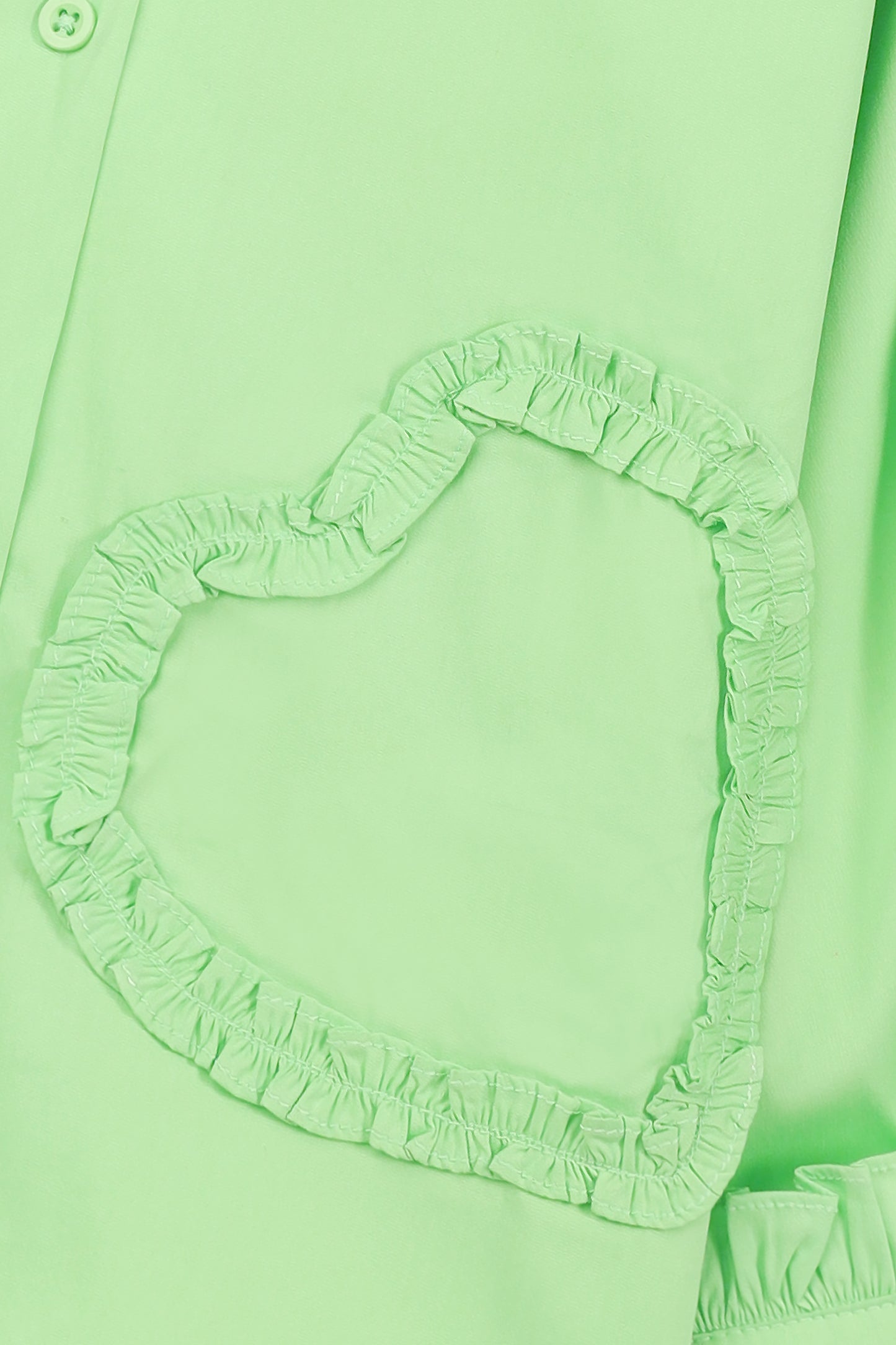 Lime Glow Collar Top