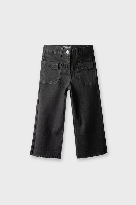 Girls Black Rebel Denim Jeans