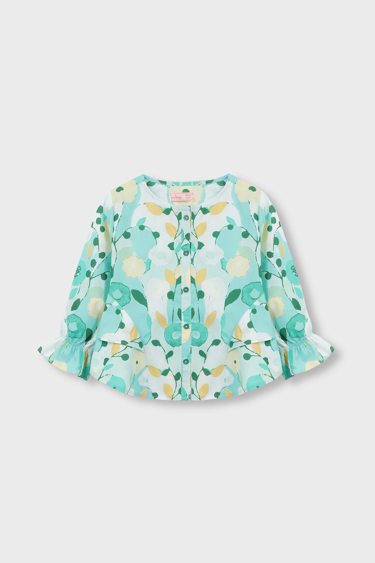Verdant Whimsy Frill Top