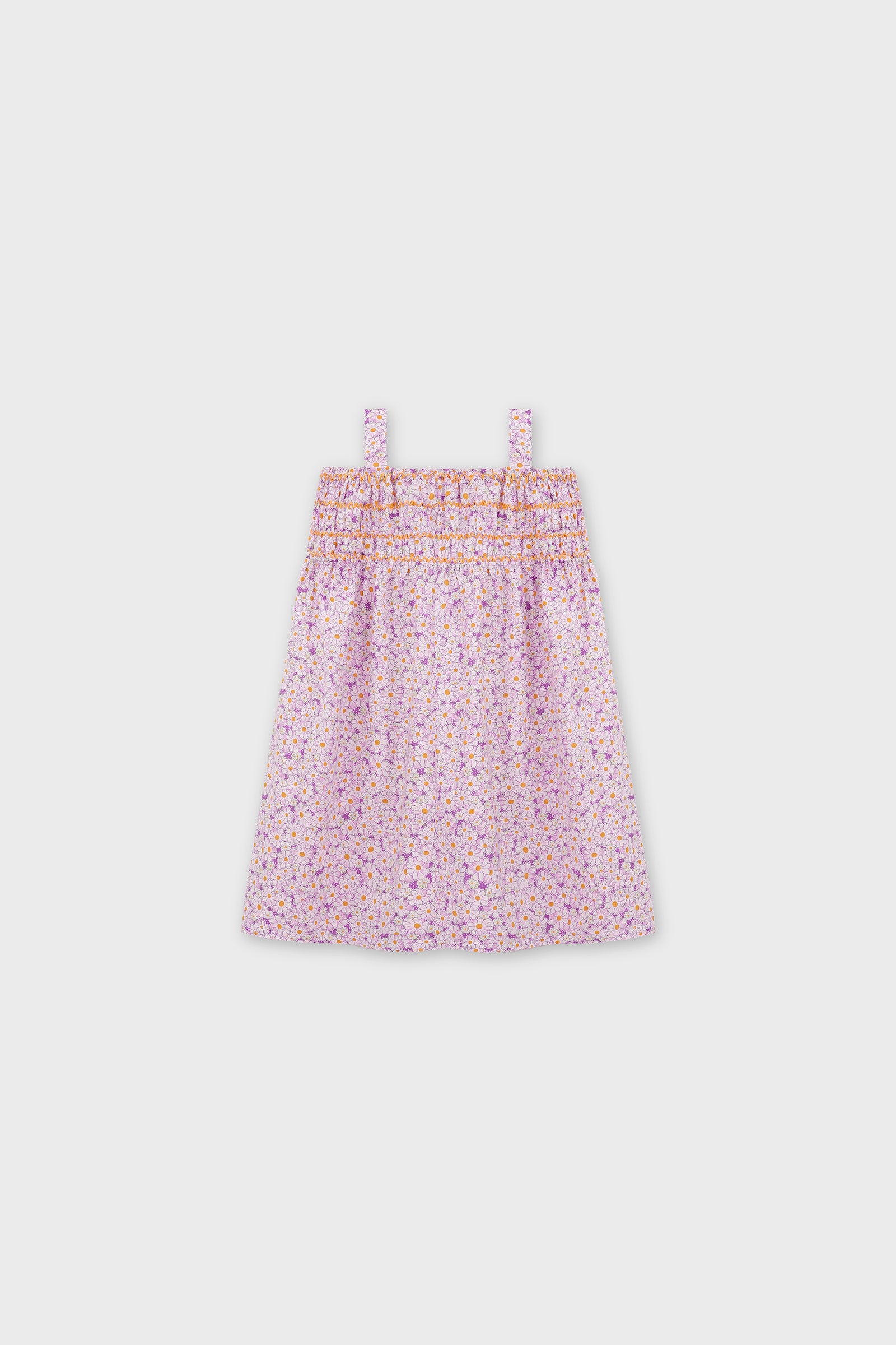 Violet Garden Cotton Smocked Dress