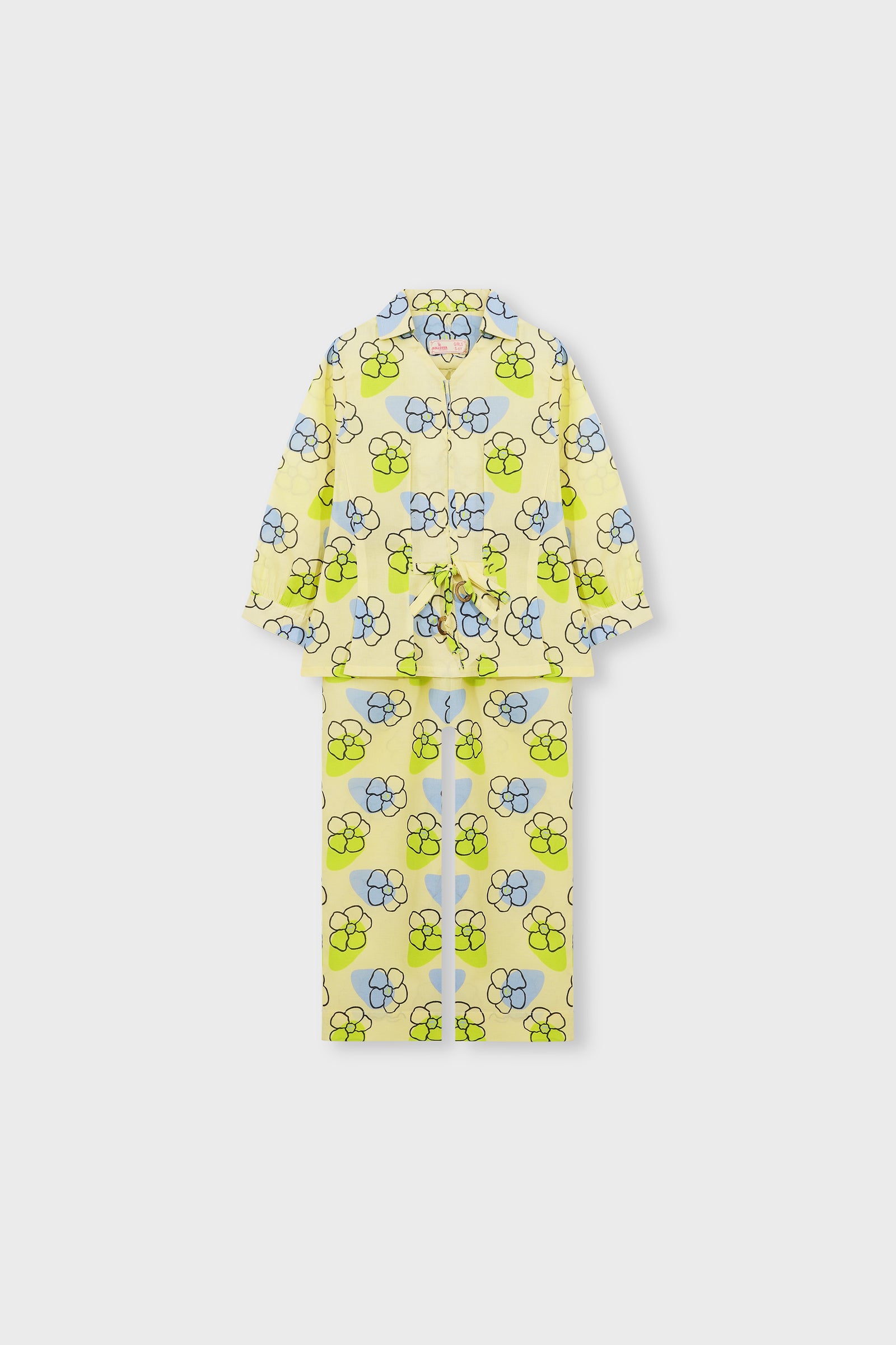 Bright Bloom Button Cotton Co-ord