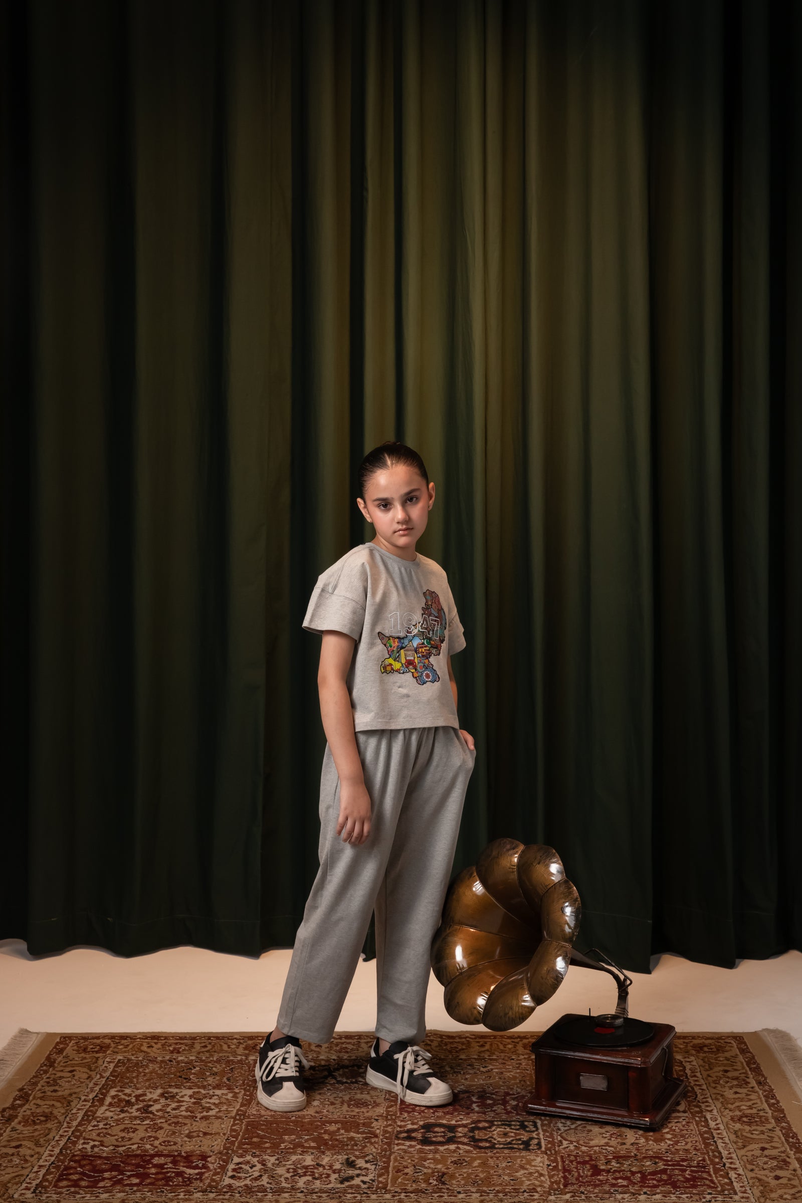 Grey Heritage Co-ord Set