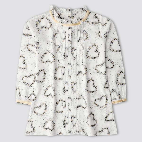 Heart Girls Woven Top