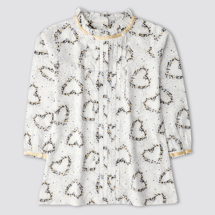 Heart Girls Woven Top