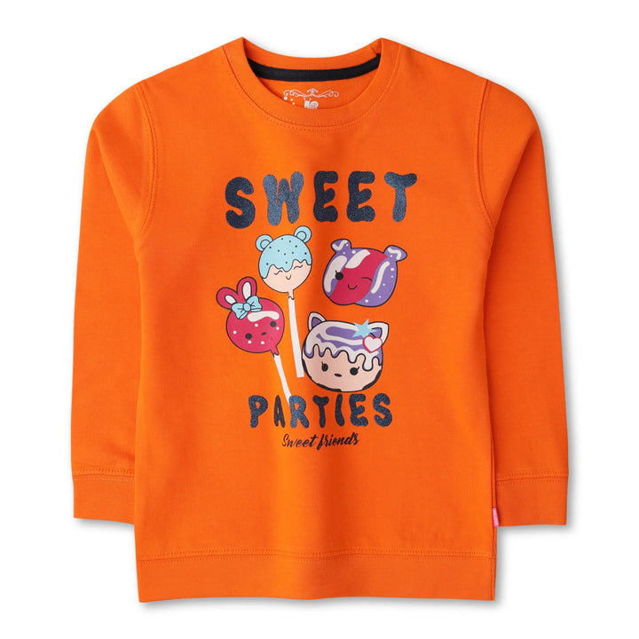 Orange Girls Sweatshirt