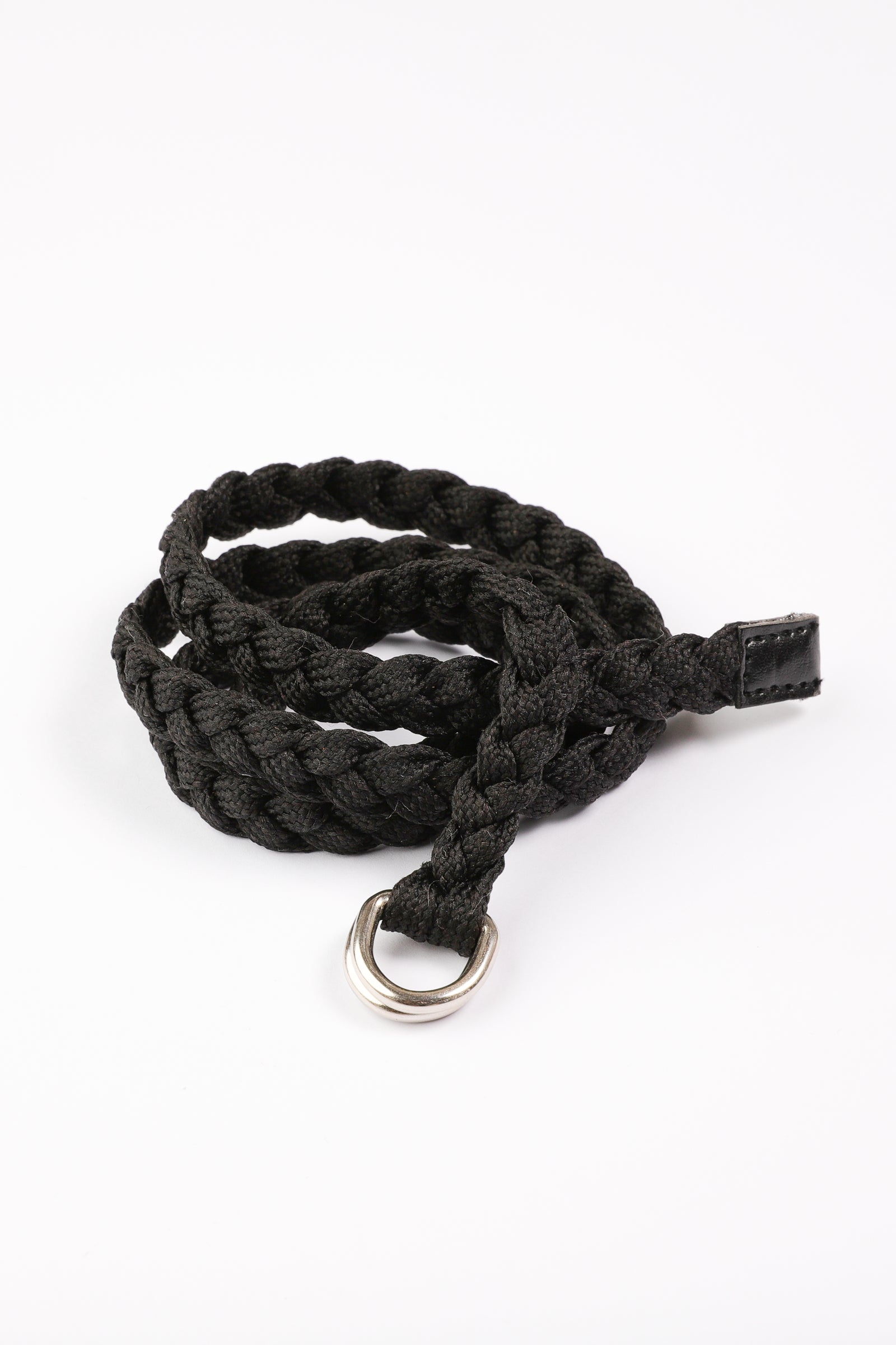 Girls Black Braid Belt