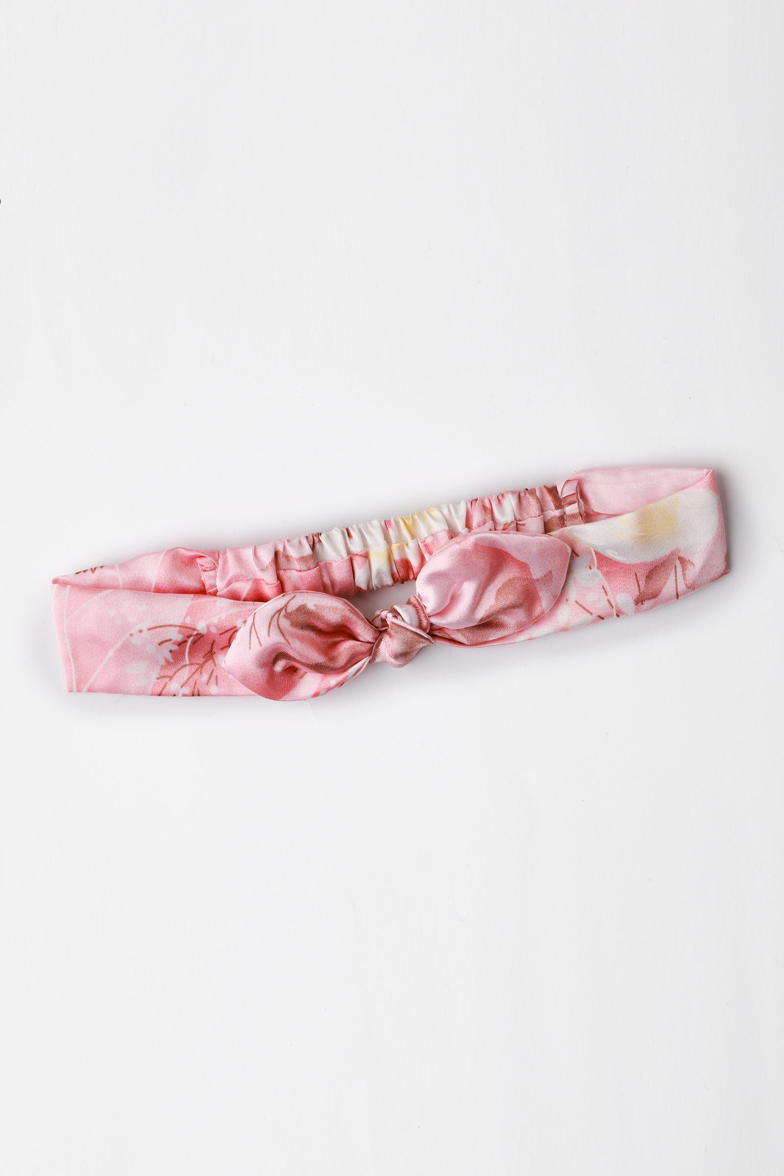 Pink Silk Headband