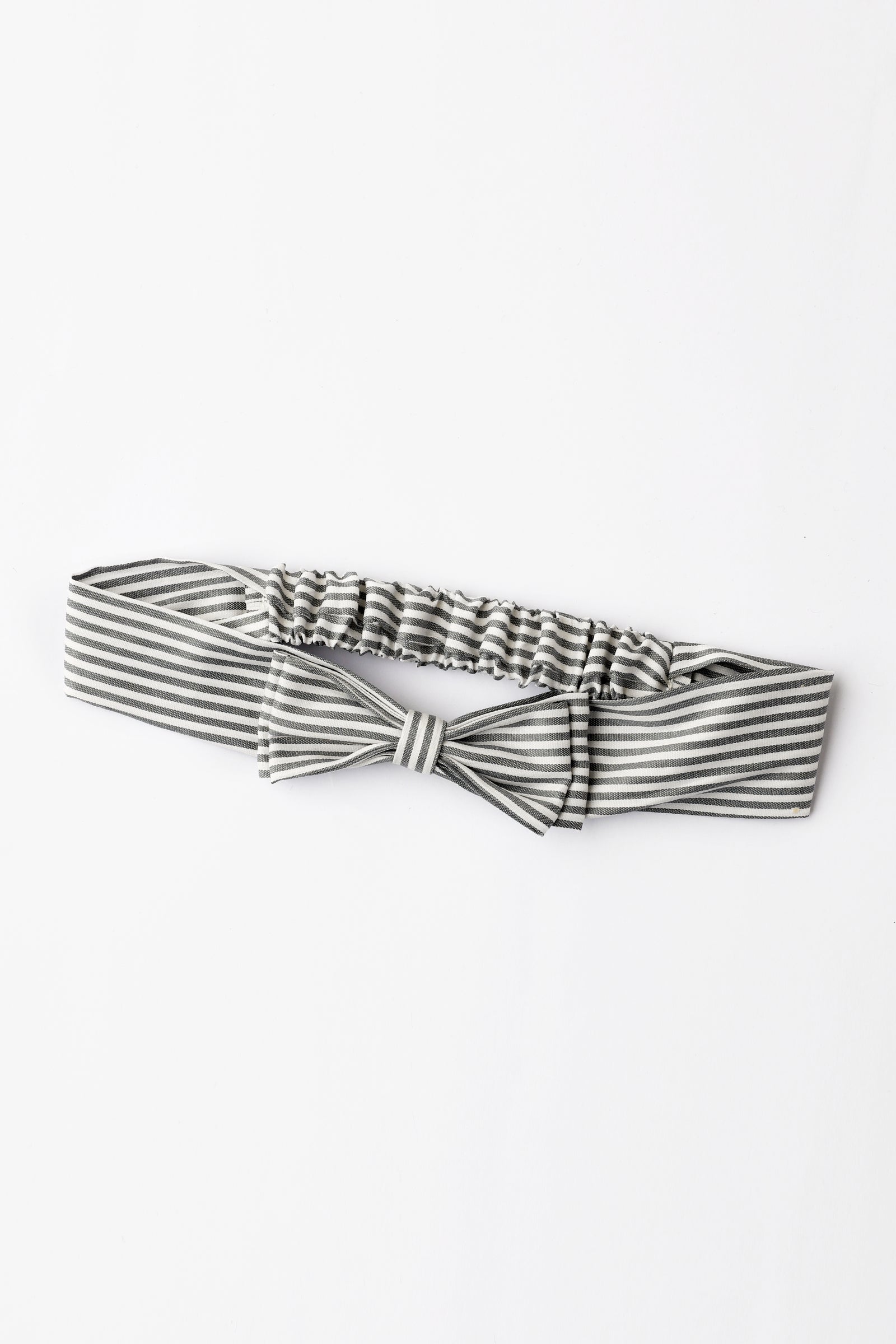 Grey Striped Headband