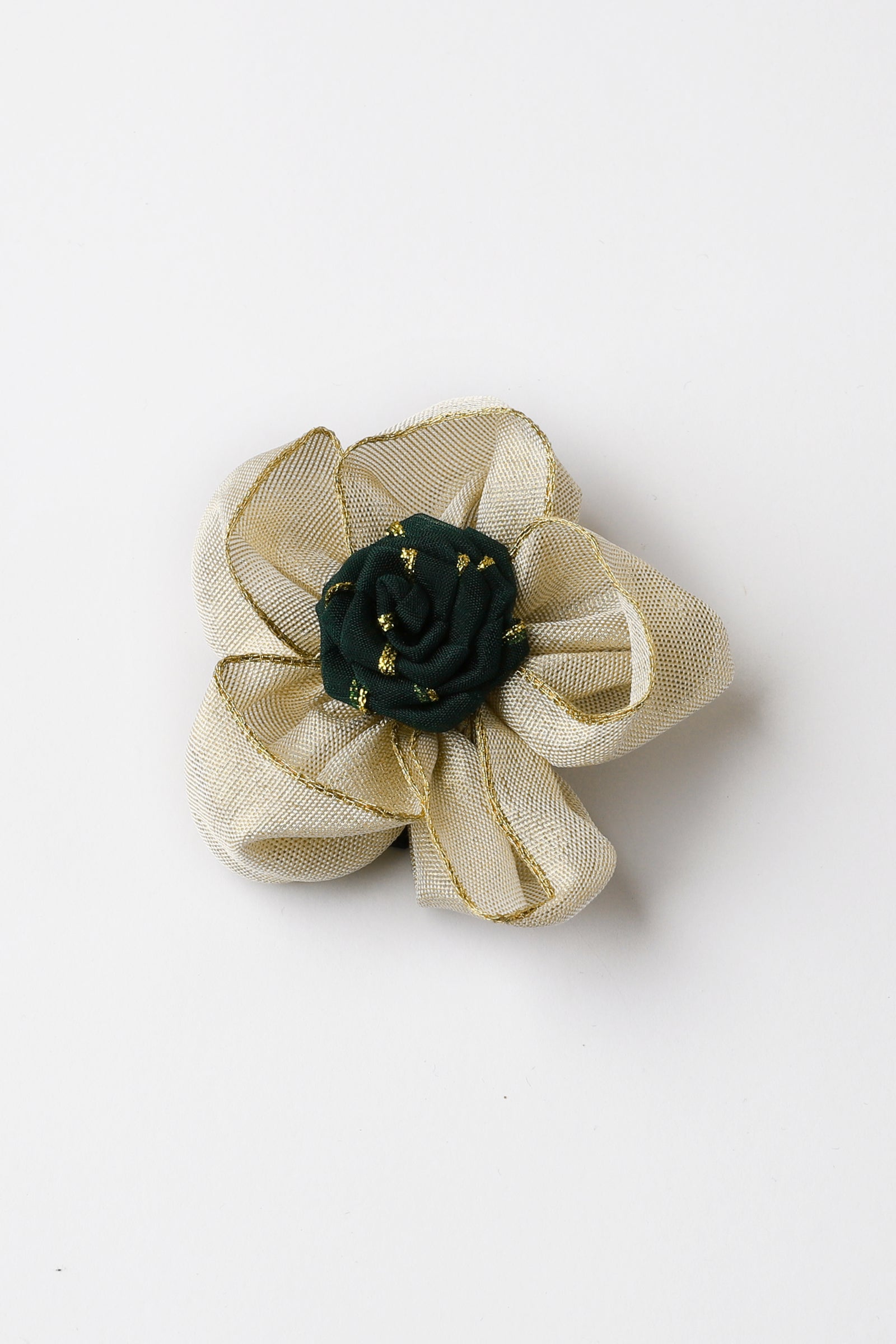 Dull Gold Flower Hair Clip