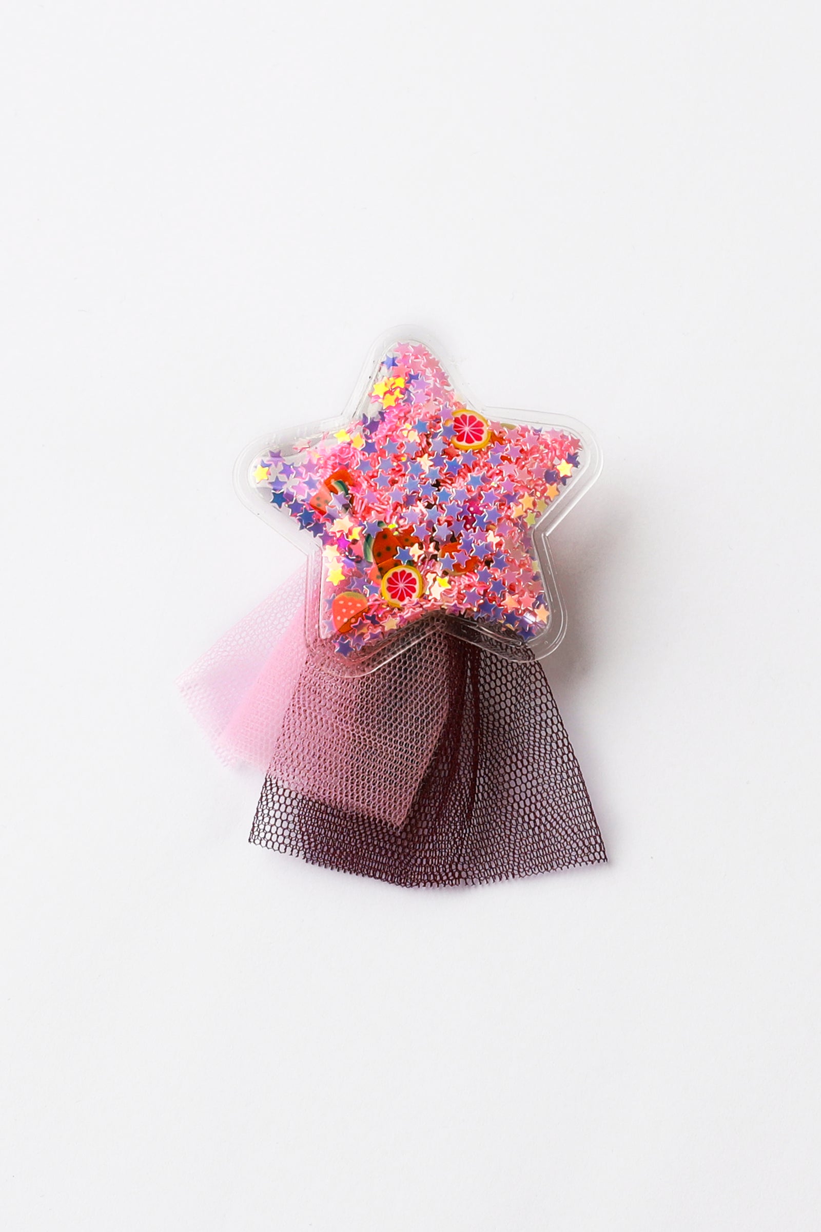 Pink Confetti Hair Clip