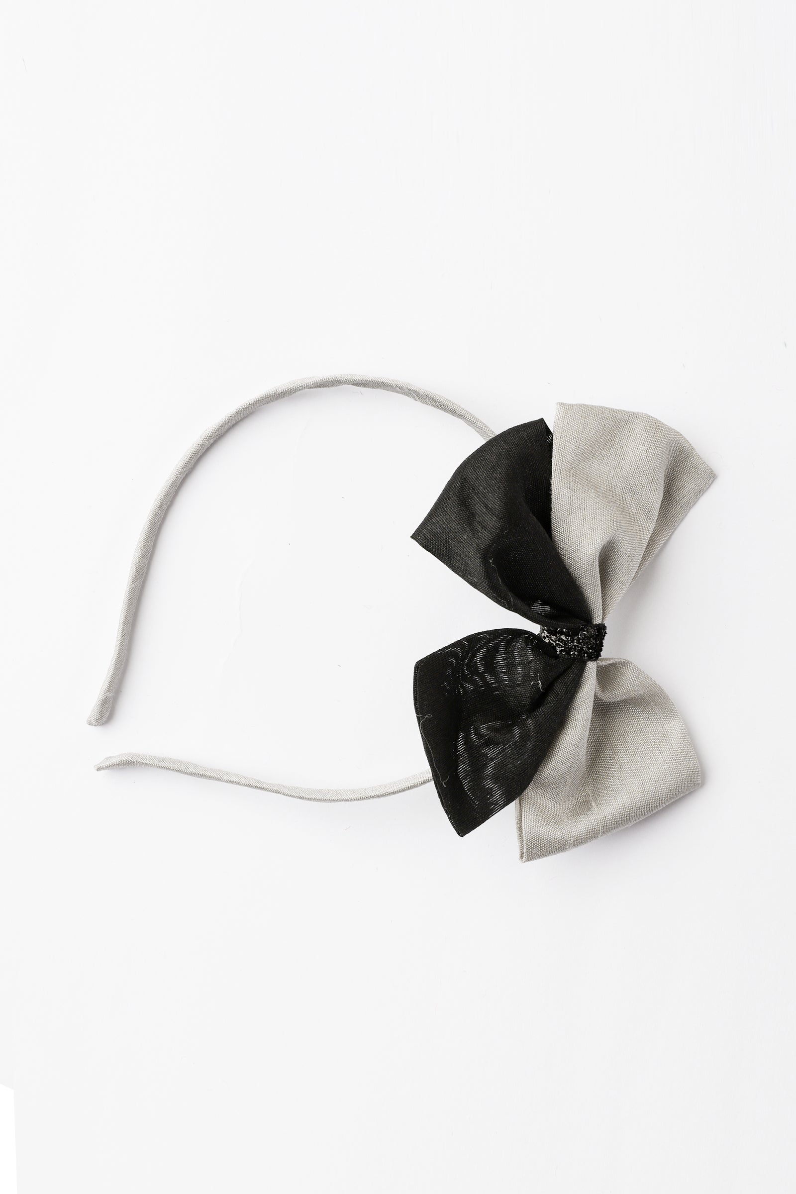 Grey and Black Rhinestones Headband