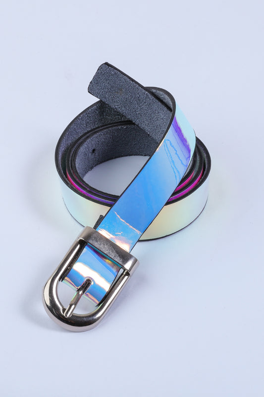 Girls Silver Shaded Belt