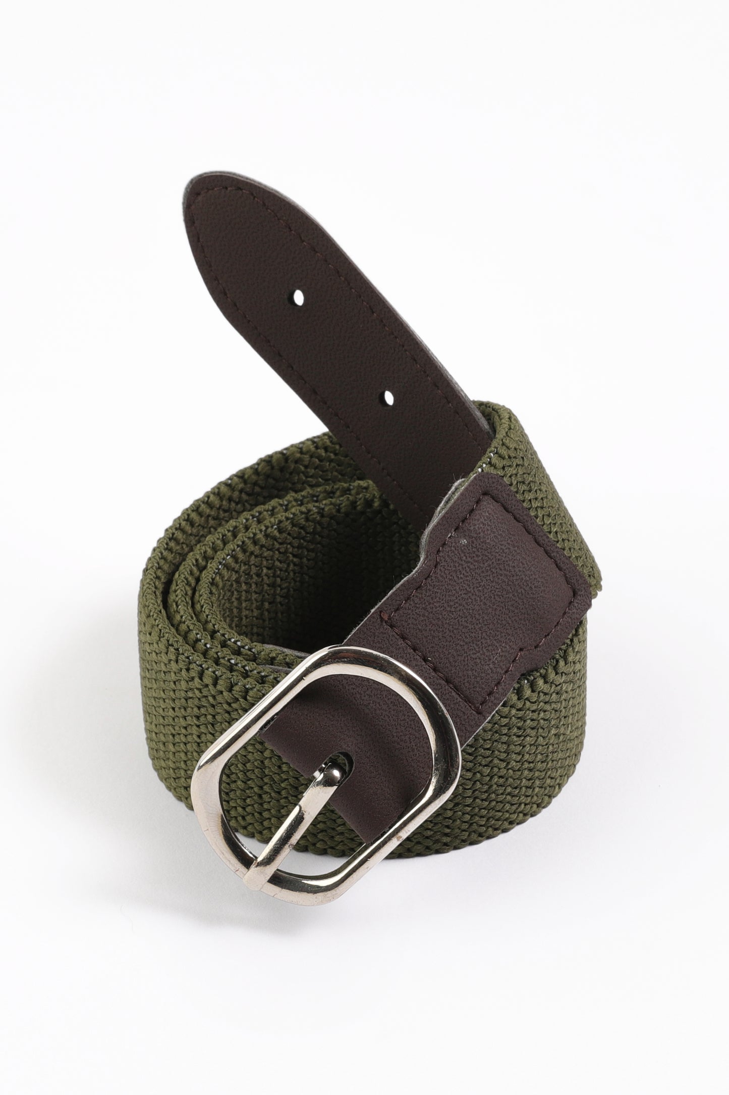 Boys Stretch Olive Green Belt