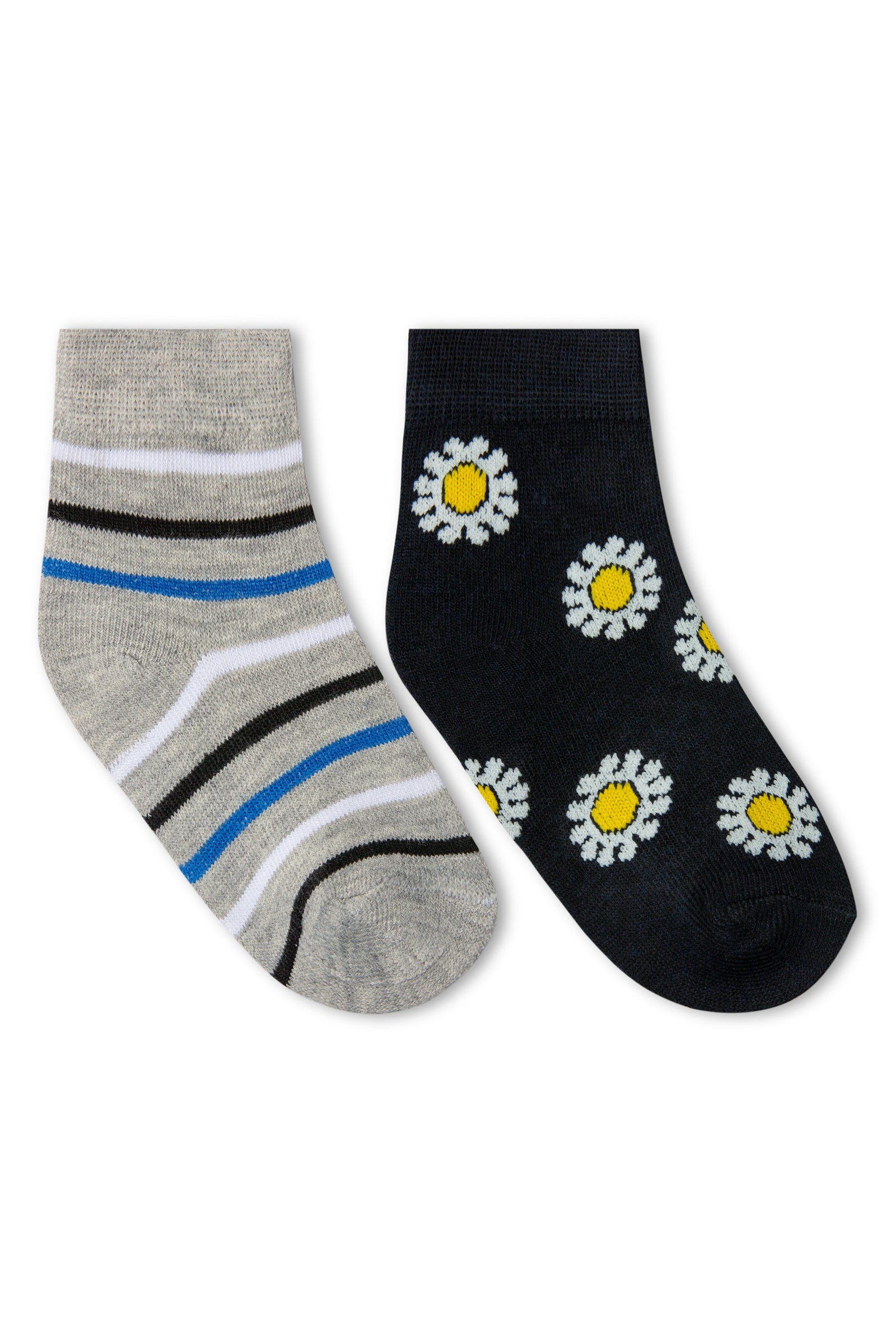 Girls Navy Blue Socks (2 Pairs)