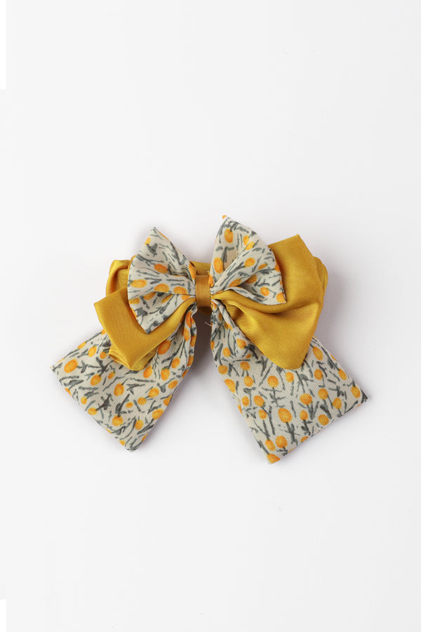 Mustard Silk Scrunchie