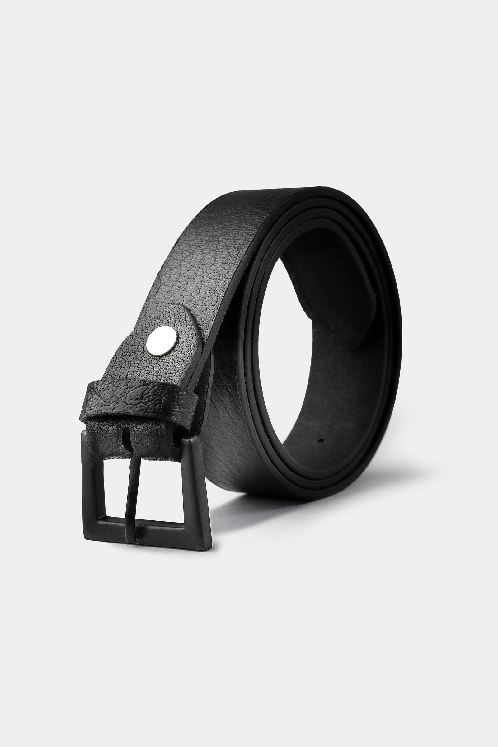Boys Black Leather Belt