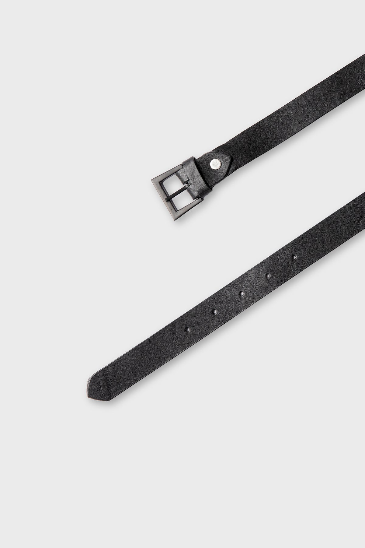 Boys Classic Black Leather Belt